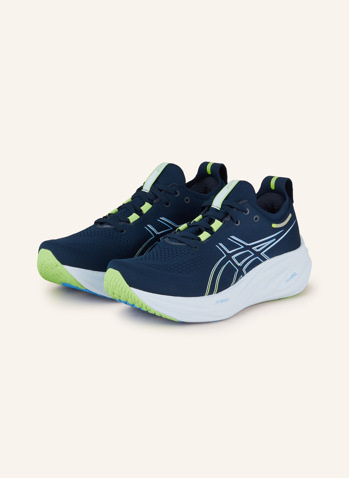 ASICS Running shoes GEL-NIMBUS™ 26, Color: DARK BLUE/ LIGHT BLUE (Image 1)