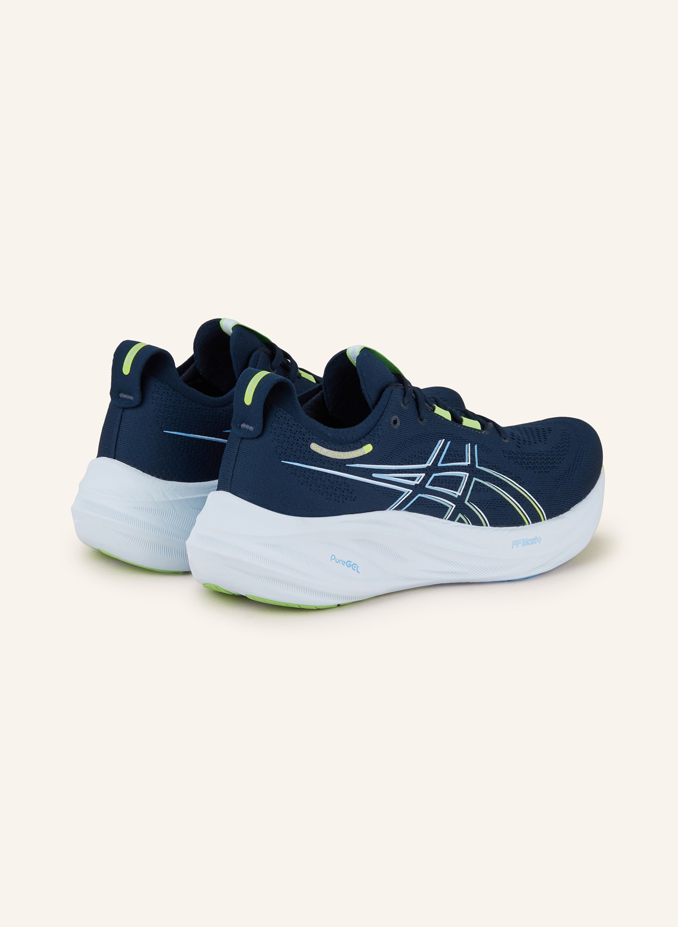 ASICS Running shoes GEL-NIMBUS™ 26, Color: DARK BLUE/ LIGHT BLUE (Image 2)