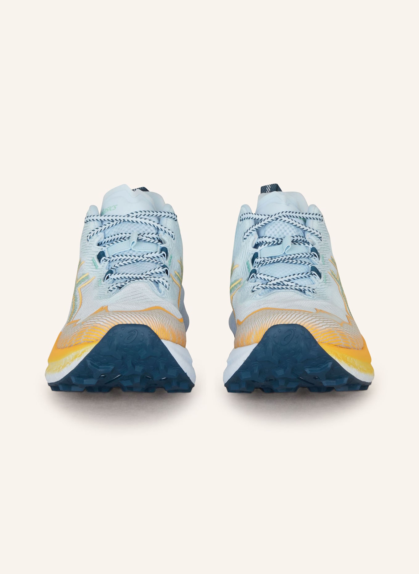 ASICS Trail running shoes FUJISPEED 2, Color: LIGHT BLUE/ ORANGE (Image 3)