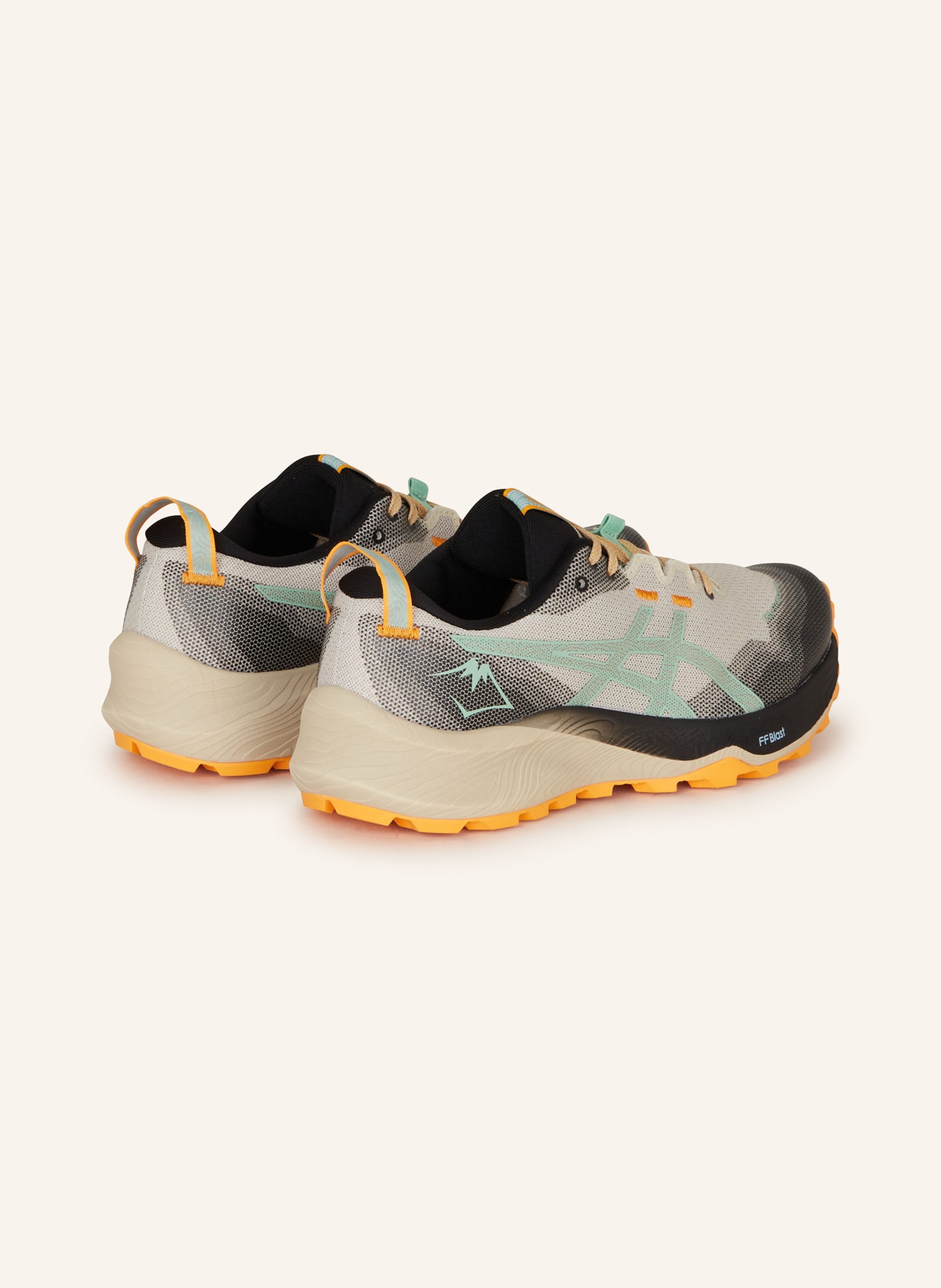 ASICS Trail running shoes GEL-TRABUCO™ 12, Color: BEIGE/ BLACK/ MINT (Image 2)