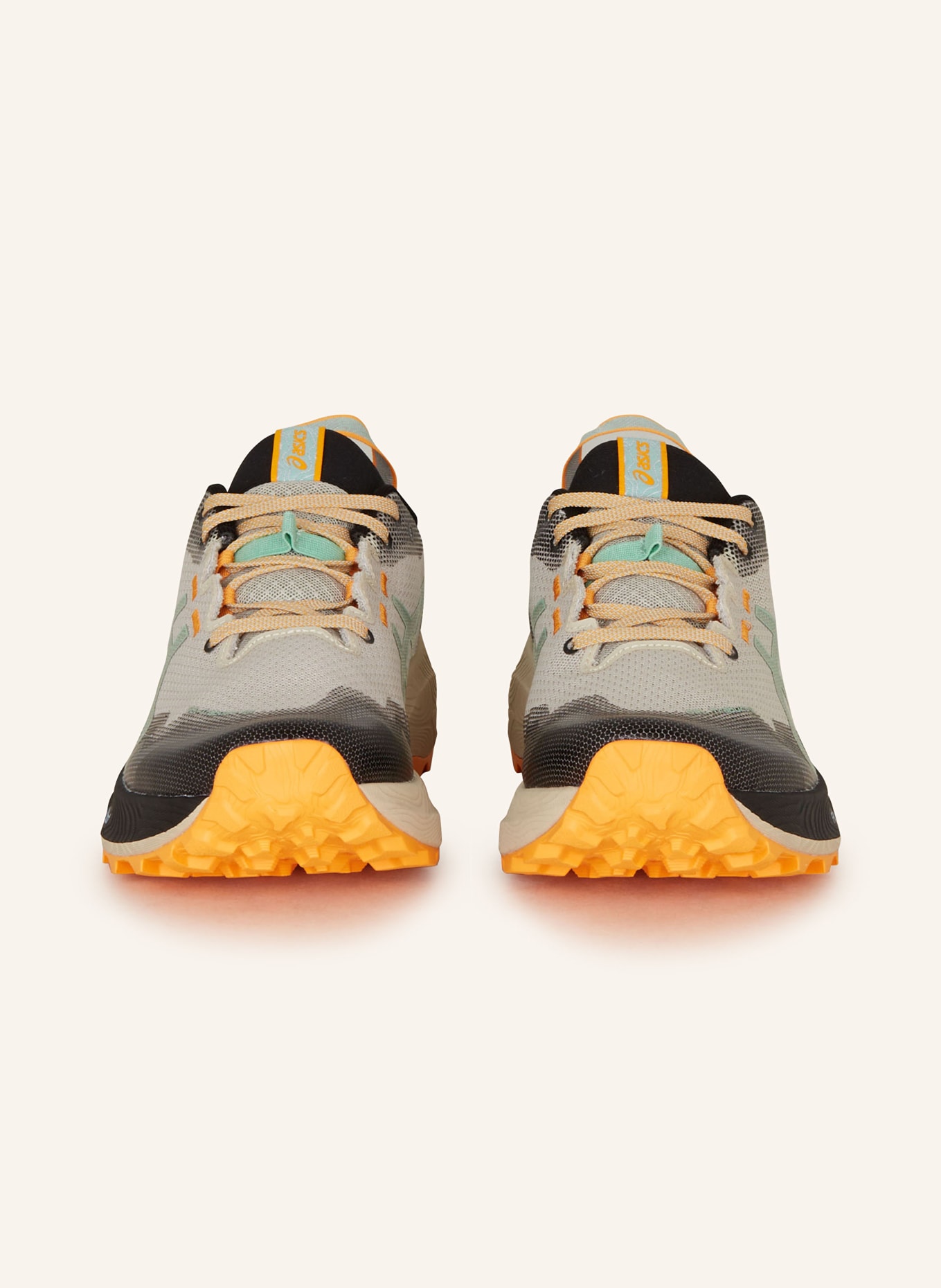 ASICS Trail running shoes GEL-TRABUCO™ 12, Color: BEIGE/ BLACK/ MINT (Image 3)