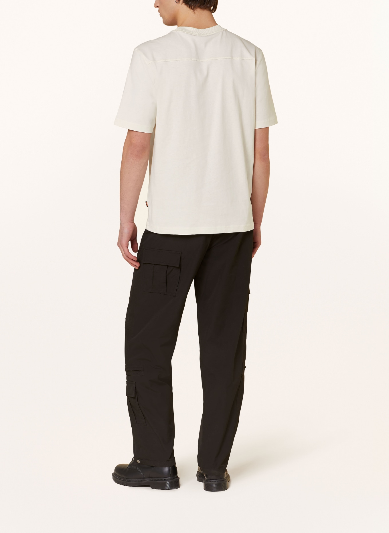 BOSS T-shirt PATCHWORK, Color: WHITE/ BLACK (Image 3)