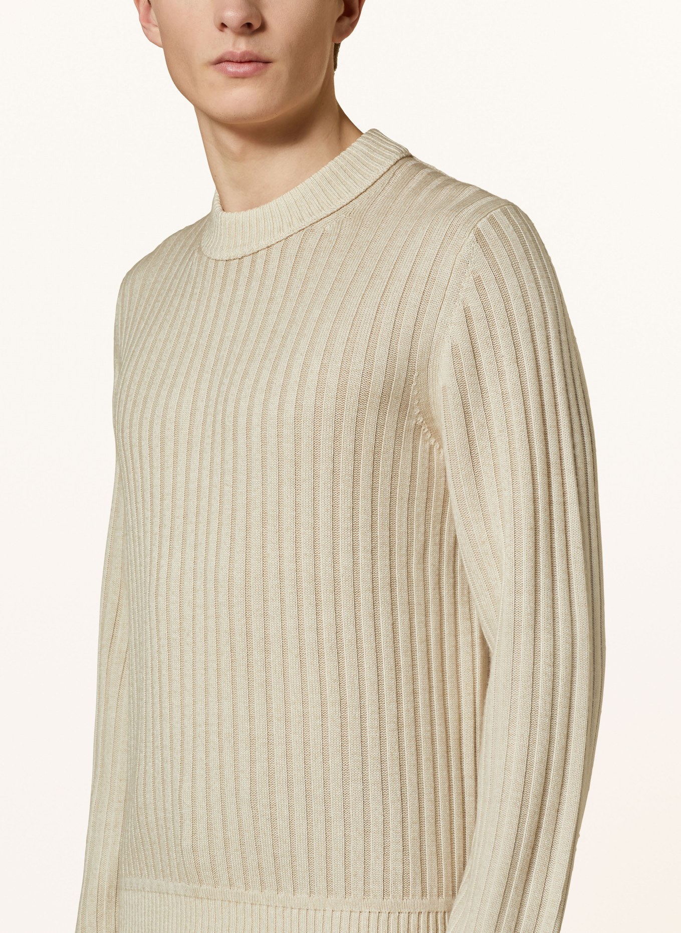 BOSS Sweater KRIBEN, Color: BEIGE (Image 4)