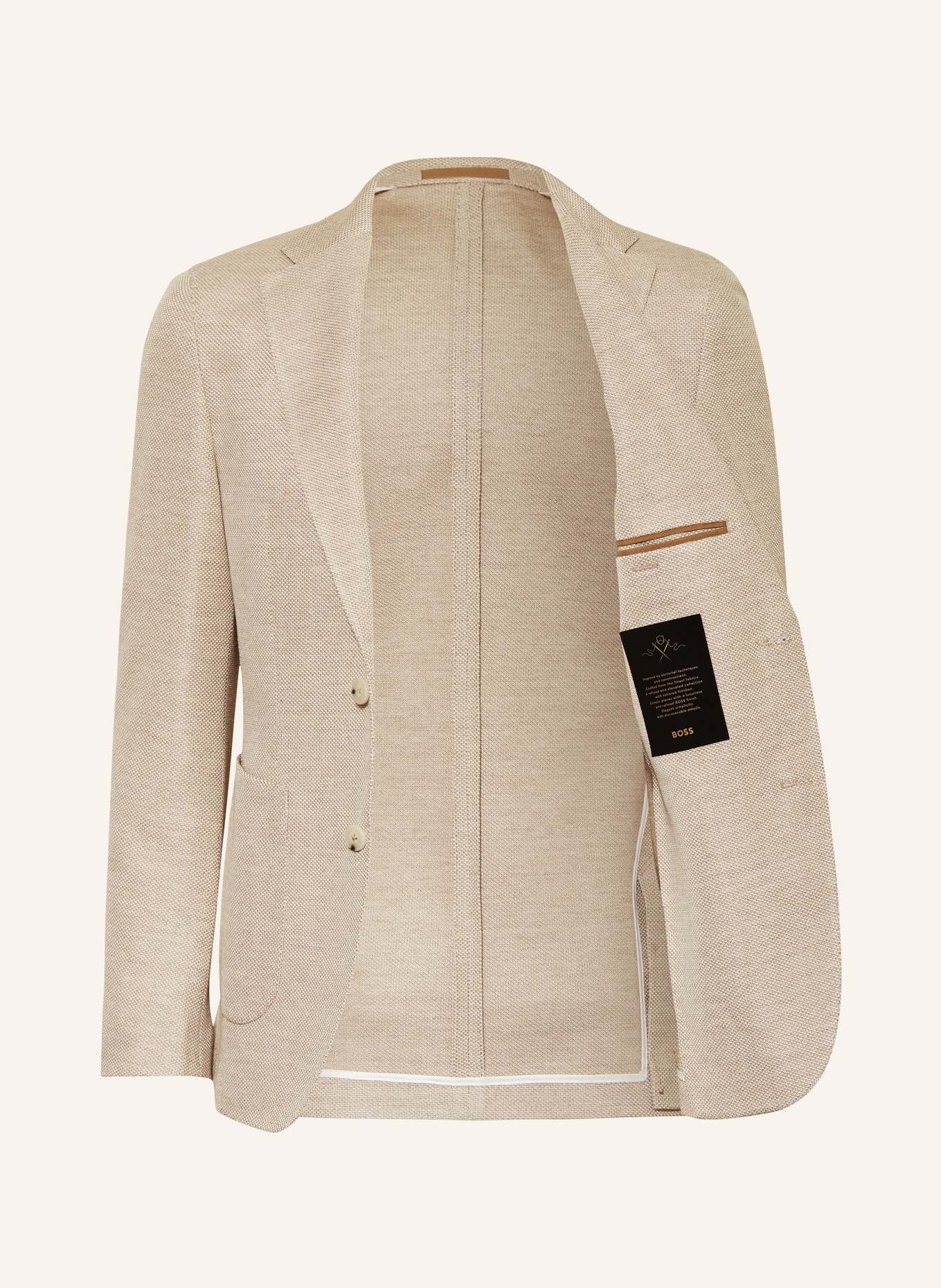 BOSS Tailored jacket L HESTON J regular fit, Color: BEIGE (Image 4)