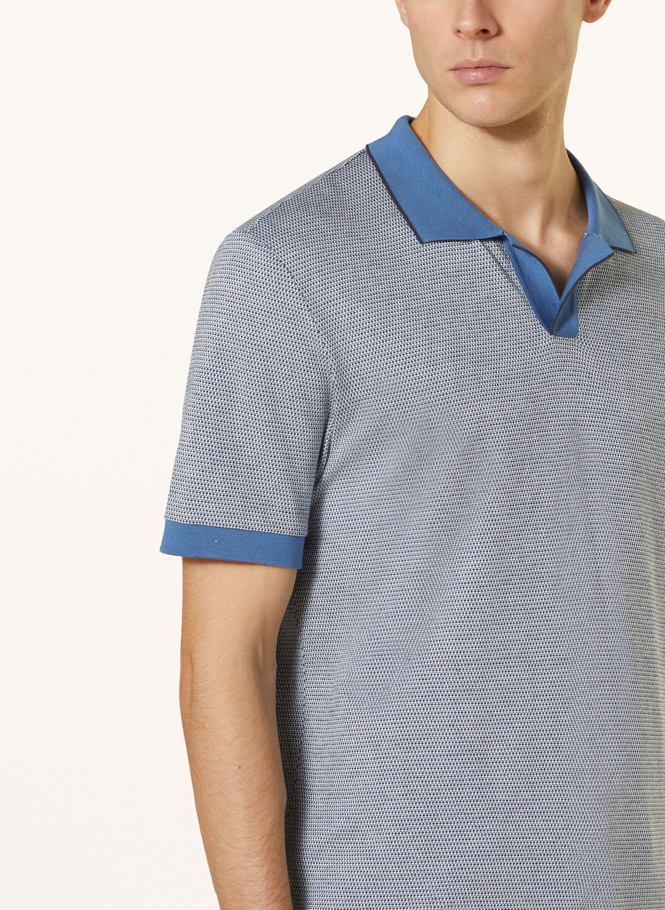 BOSS Jersey polo shirt PARSON, Color: DARK BLUE (Image 4)