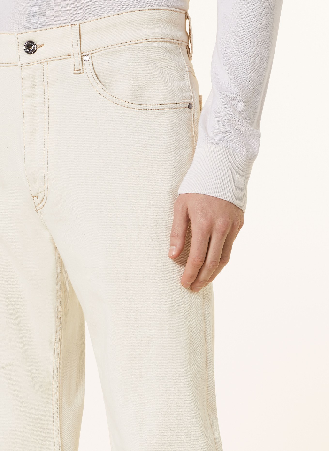 BOSS Jeans L-WESTWEGO Straight Fit, Farbe: 271 LIGHT BEIGE (Bild 5)