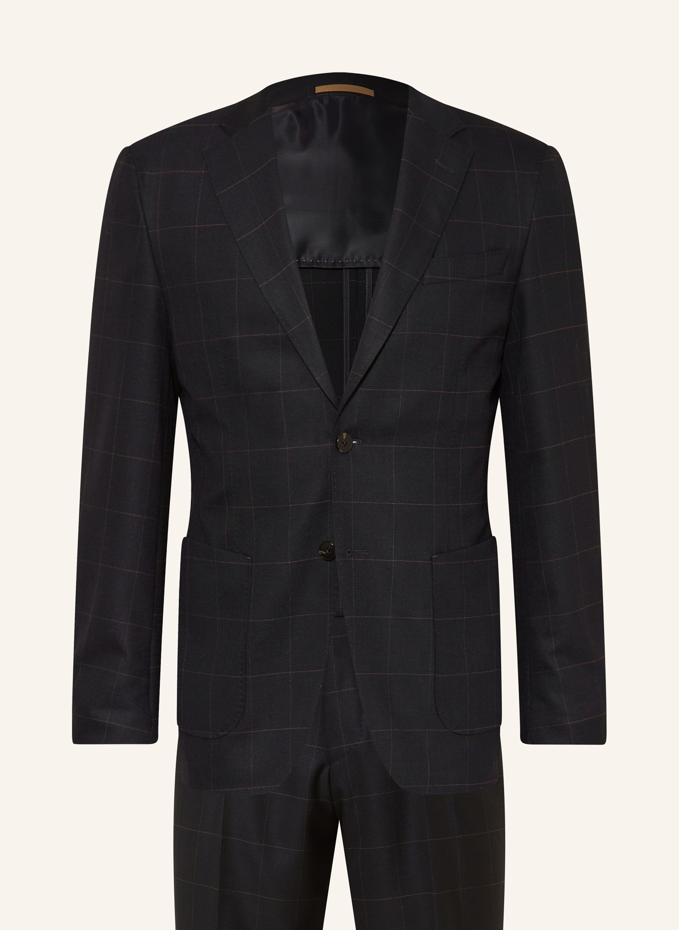Black & Dark Gray Viscose Stripes Fabric Material Suit Jacket Ties Bags  Lining