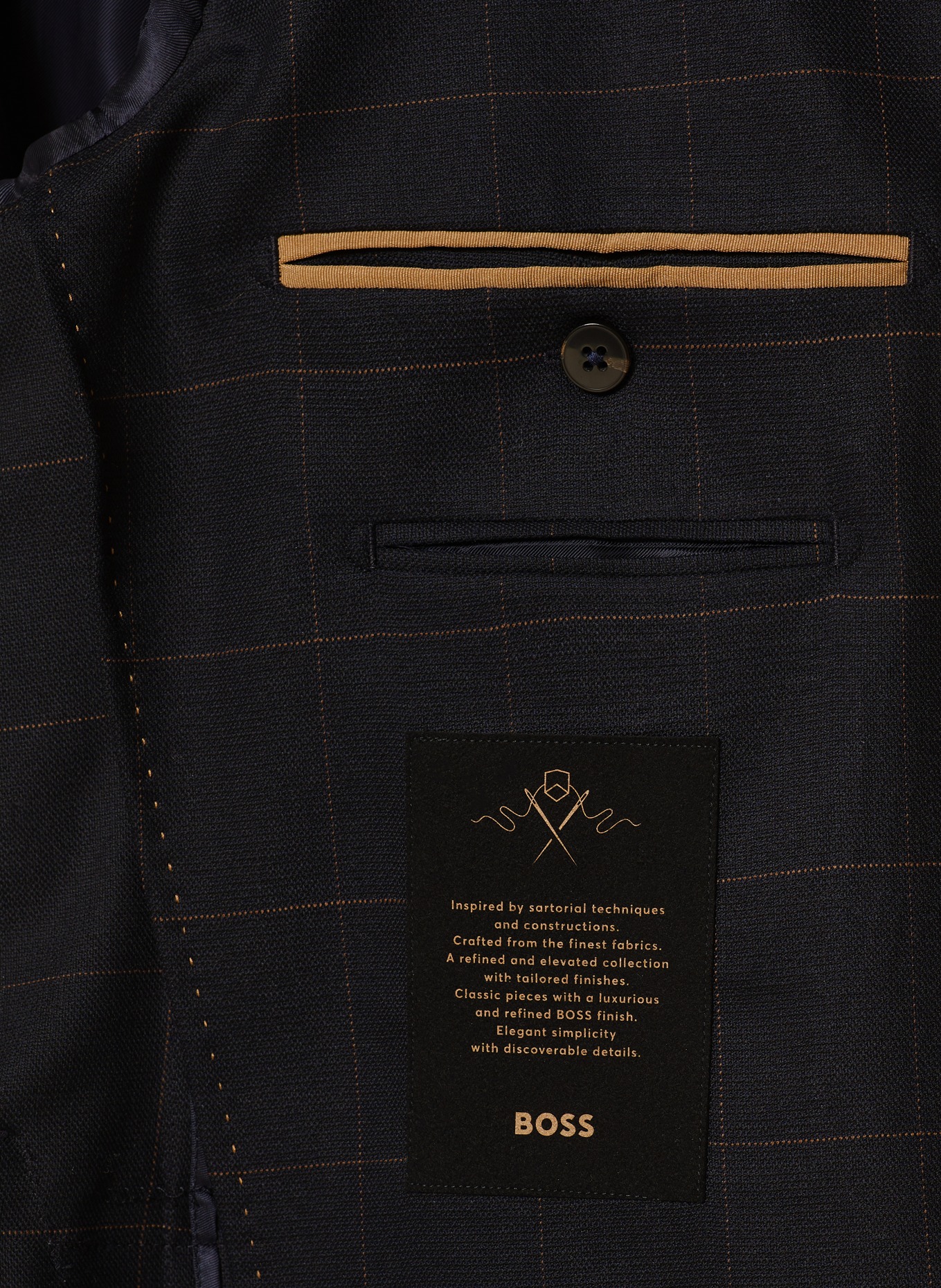 BOSS Anzug HESTON Slim Fit, Farbe: 404 DARK BLUE (Bild 8)