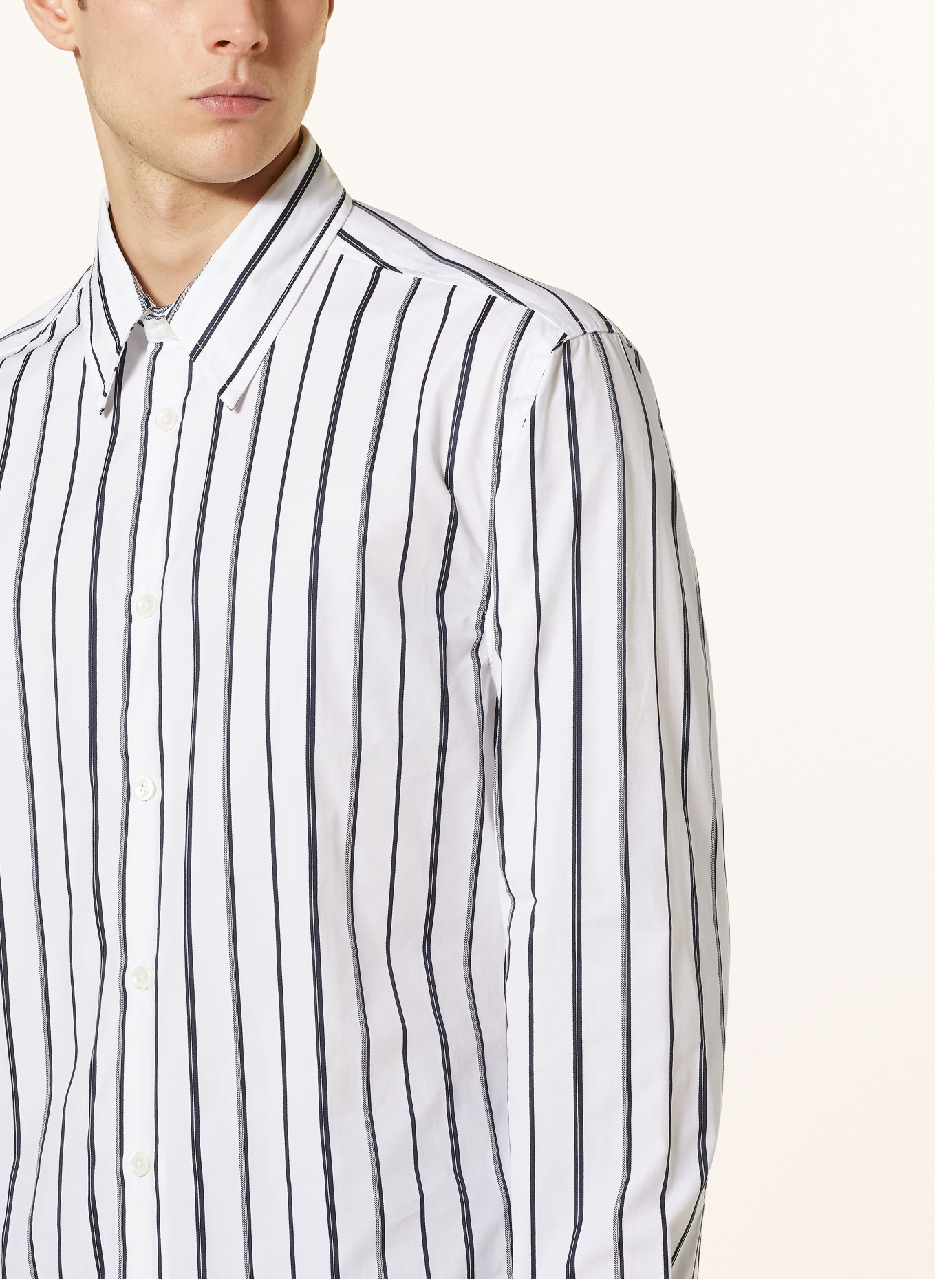 NN.07 Shirt QUINSY comfort fit, Color: WHITE/ BLACK (Image 4)