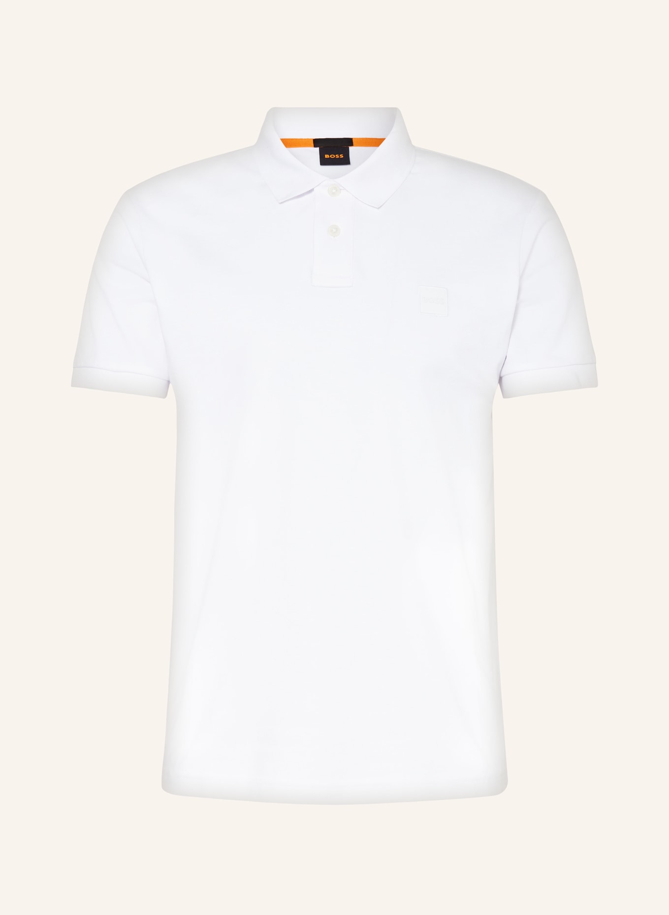 BOSS Piqué polo shirt PASSENGER slim fit, Color: WHITE (Image 1)