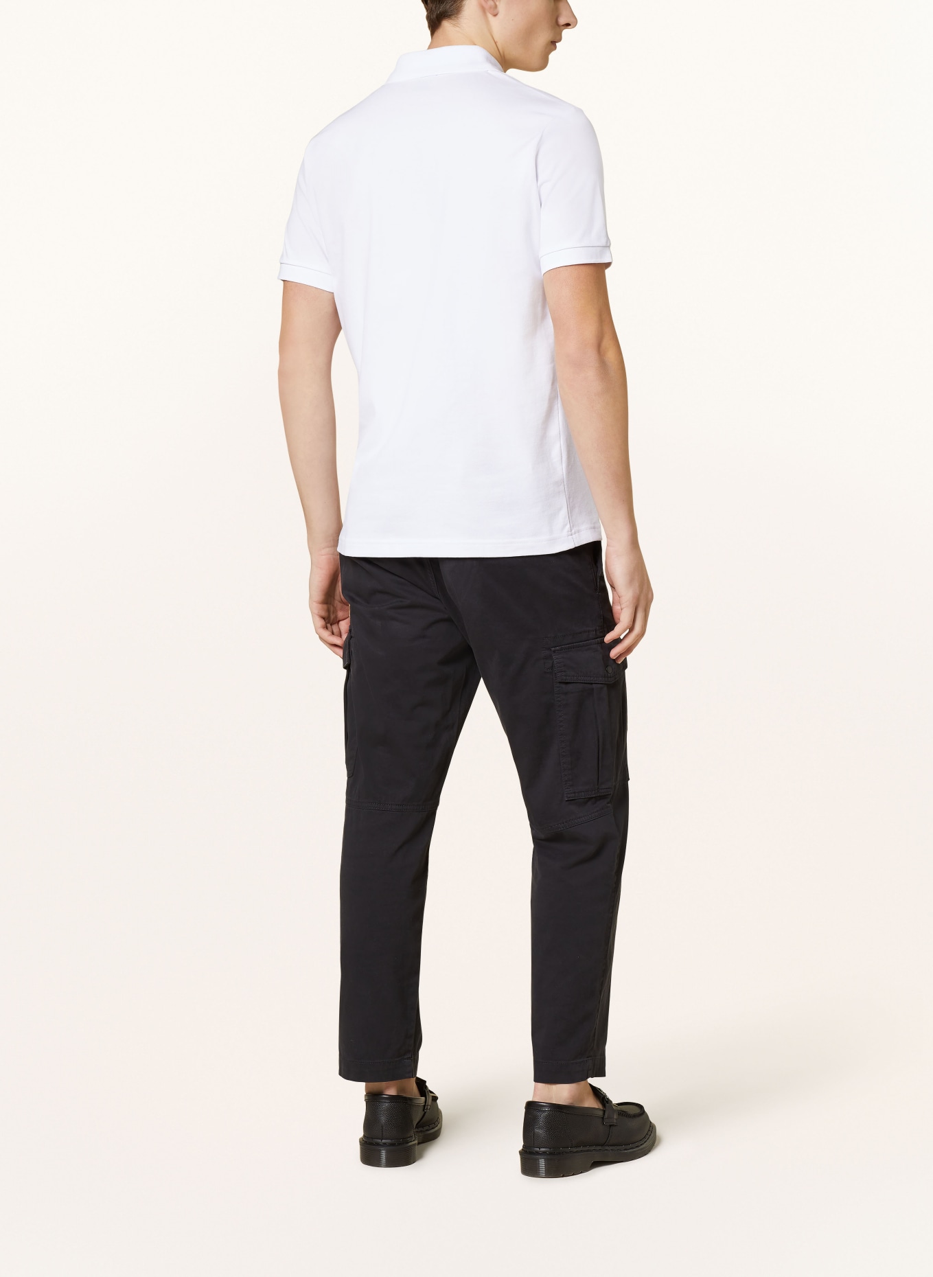 BOSS Piqué polo shirt PASSENGER slim fit, Color: WHITE (Image 3)