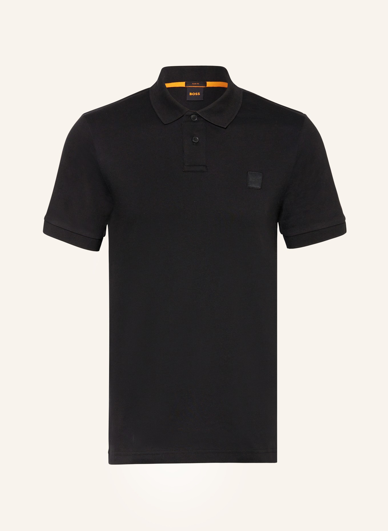 BOSS Piqué-Poloshirt PASSENGER Slim Fit, Farbe: SCHWARZ (Bild 1)