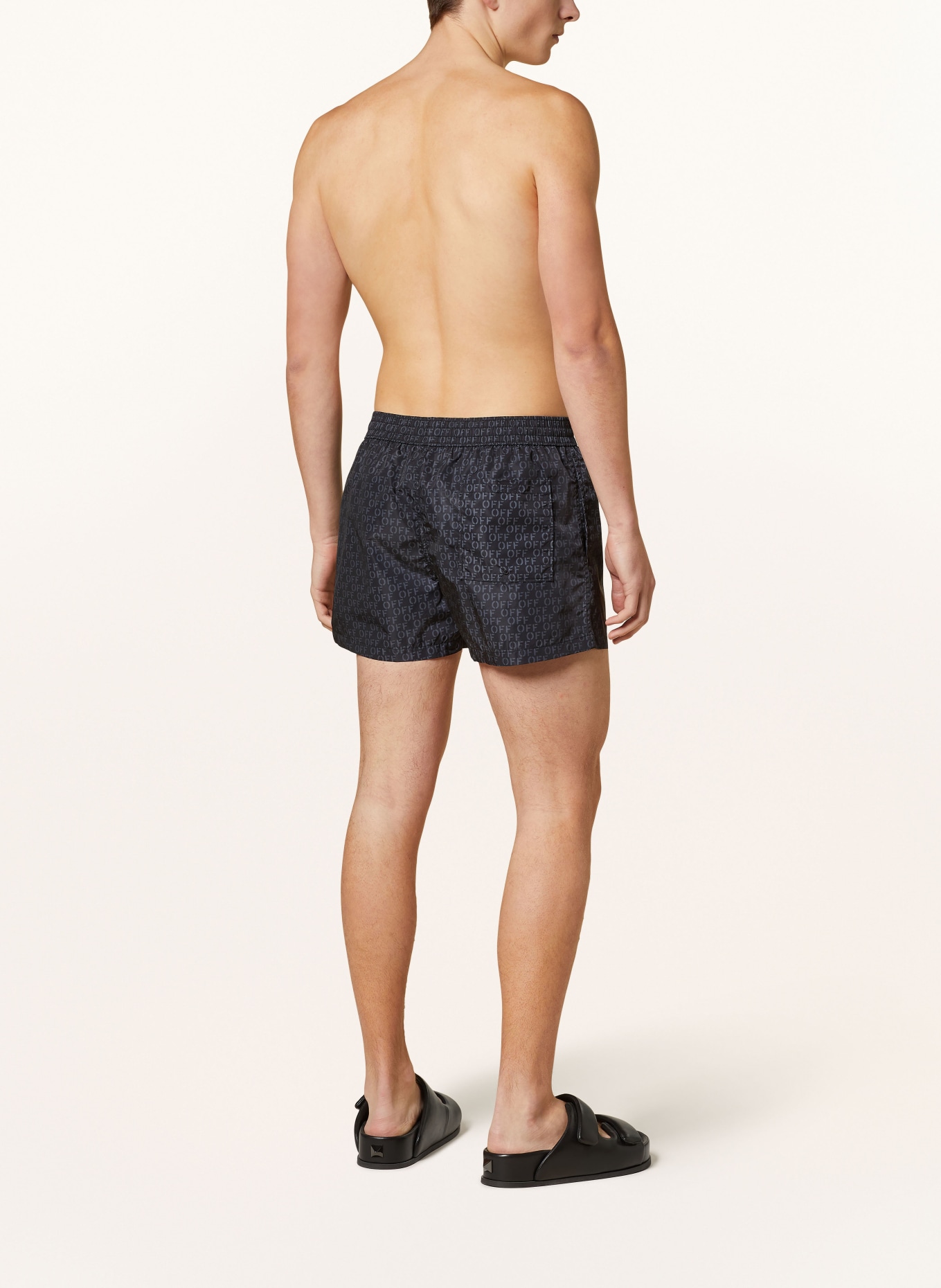 Off-White Swim shorts, Color: BLACK/ GRAY (Image 3)