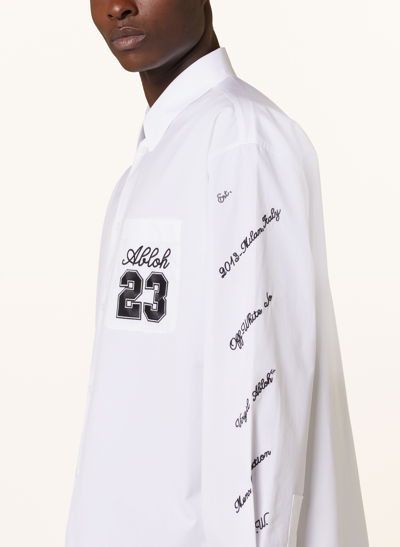 Off-White Hemd Comfort Fit, Farbe: WEISS/ SCHWARZ (Bild 4)