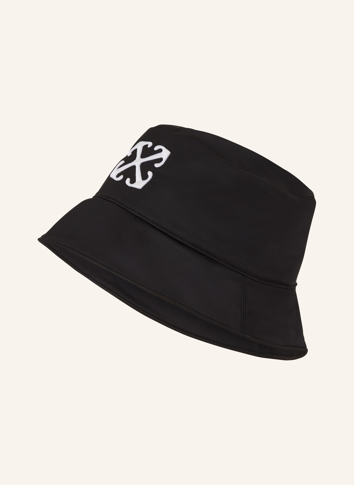 Off-White Klobouk Bucket Hat, Barva: ČERNÁ/ BÍLÁ (Obrázek 1)