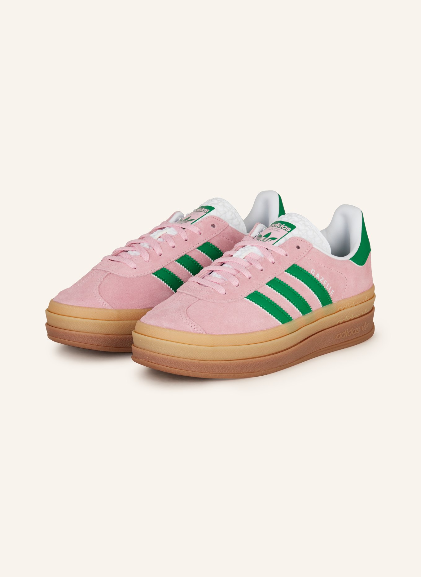 adidas Originals Sneaker GAZELLE BOLD, Farbe: ROSA/ GRÜN (Bild 1)