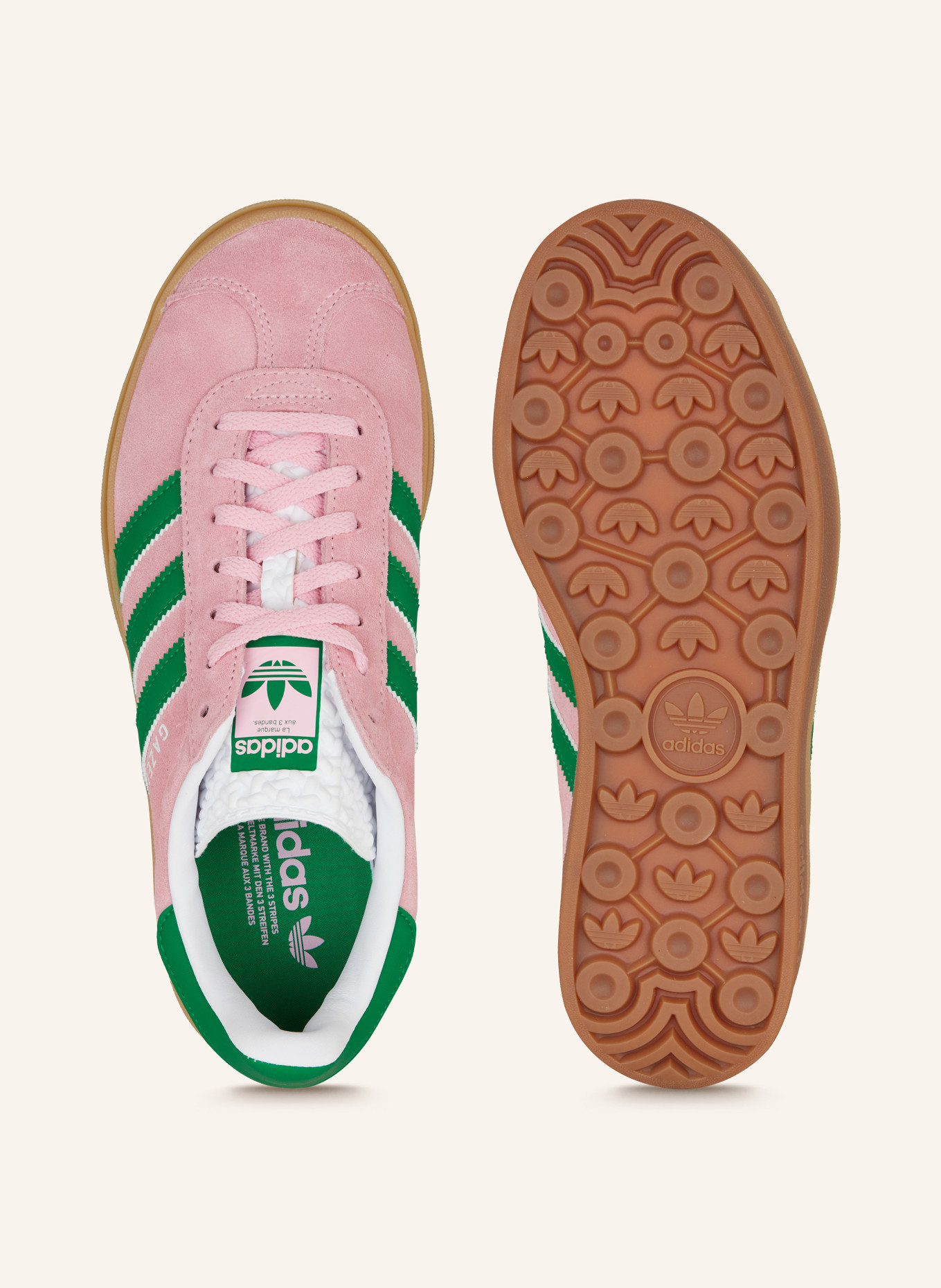adidas Originals Sneaker GAZELLE BOLD, Farbe: ROSA/ GRÜN (Bild 5)
