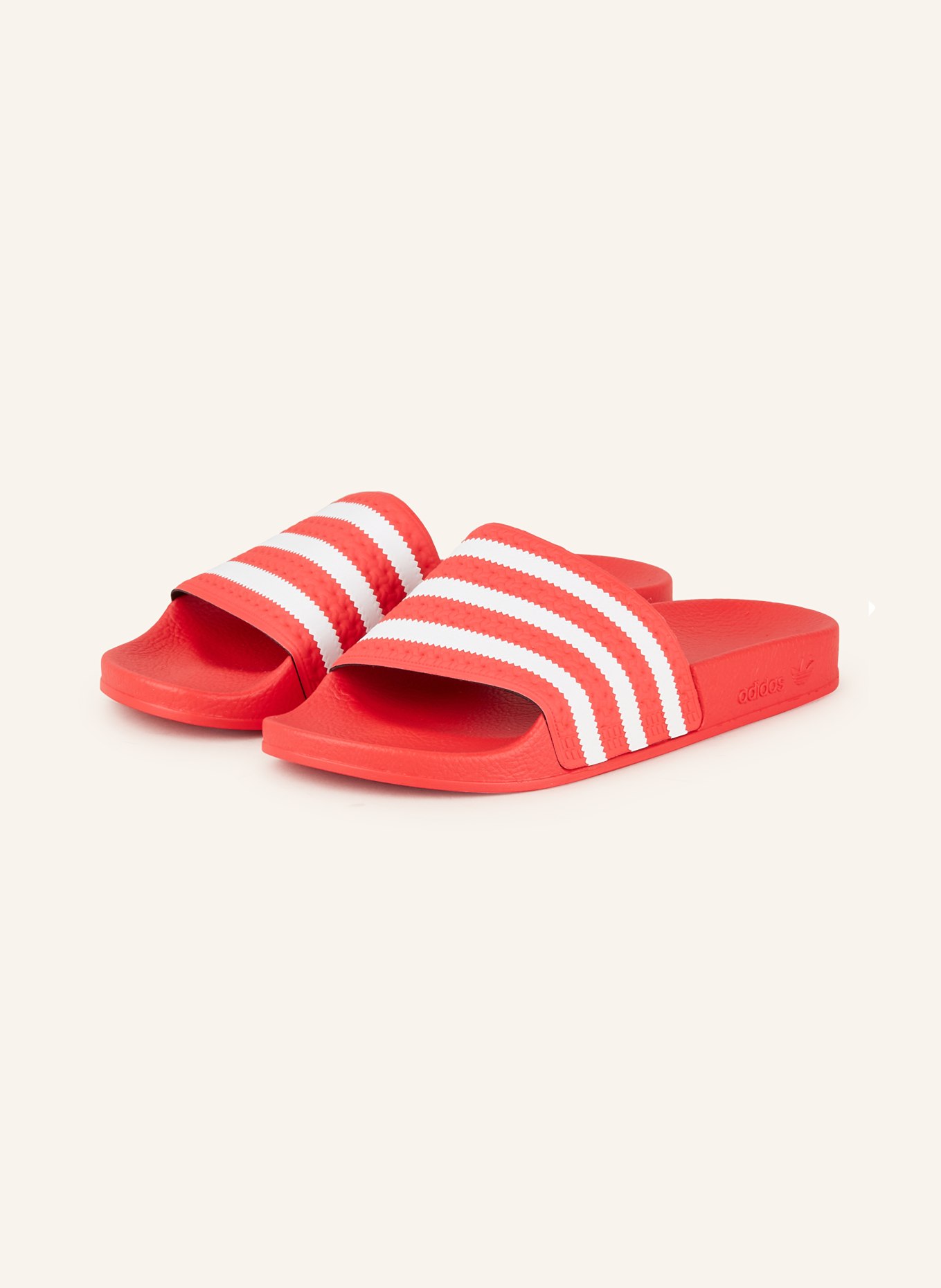 adidas Originals Slides ADILETTE, Color: RED/ WHITE (Image 1)
