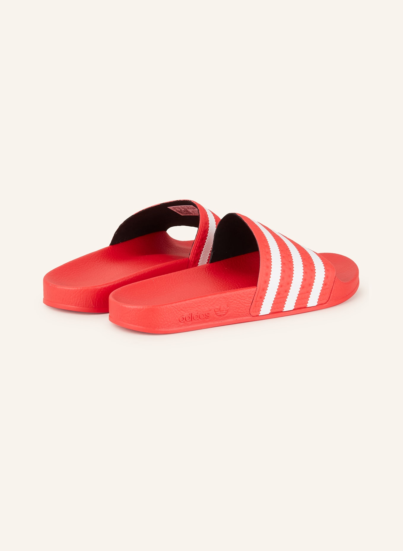 adidas Originals Slides ADILETTE, Color: RED/ WHITE (Image 2)