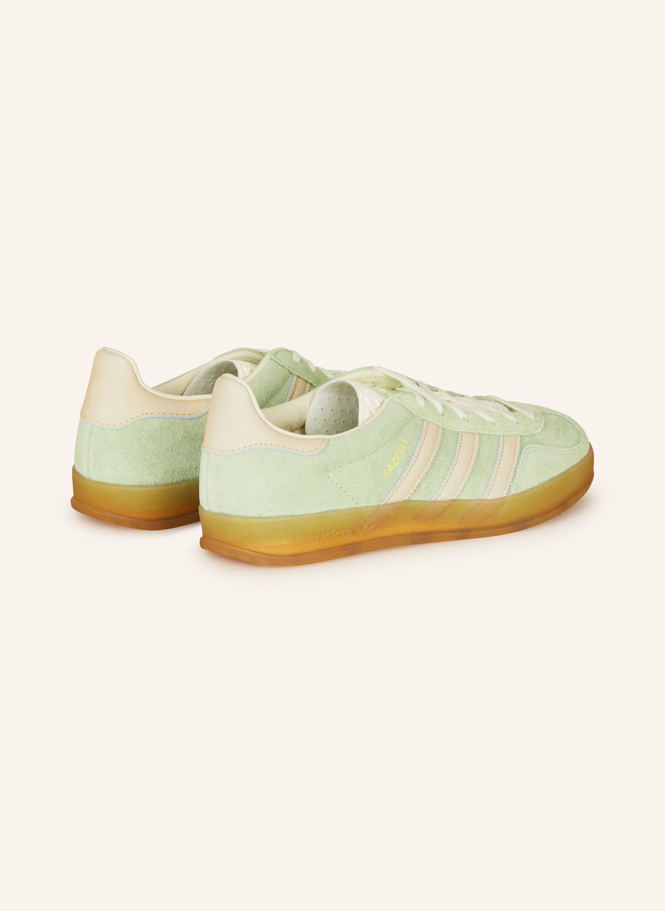 adidas Originals Sneaker GAZELLE INDOOR, Farbe: HELLGRÜN/ BEIGE (Bild 2)