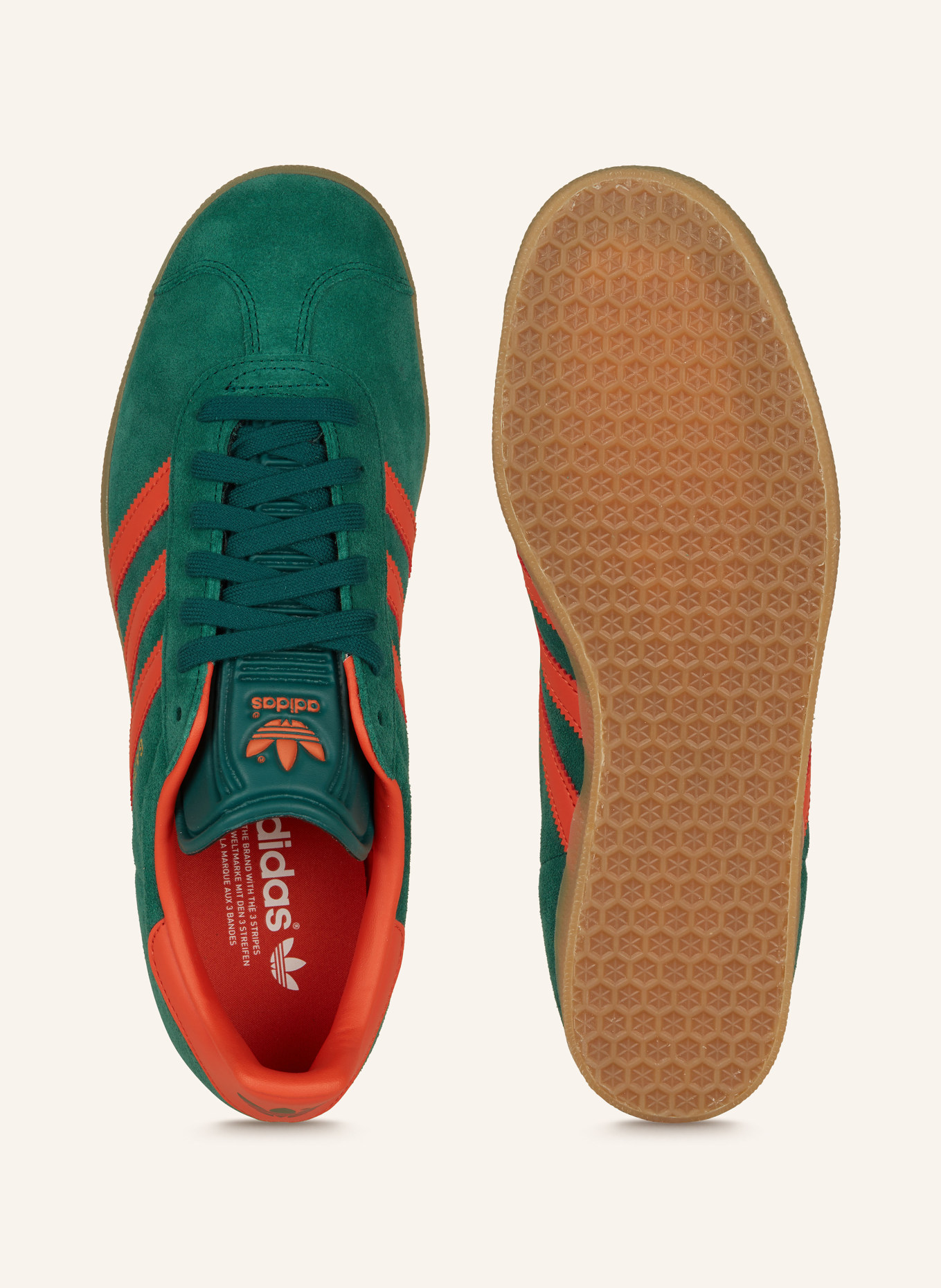 adidas Originals Sneaker GAZELLE, Farbe: GRÜN/ ORANGE (Bild 5)