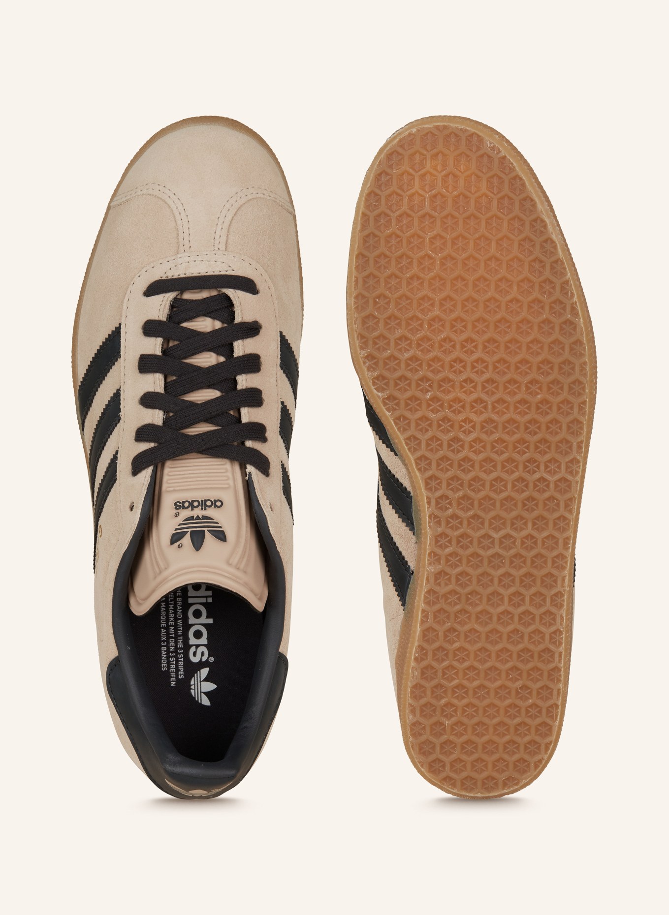adidas Originals Sneaker GAZELLE, Farbe: HELLBRAUN/ SCHWARZ (Bild 5)