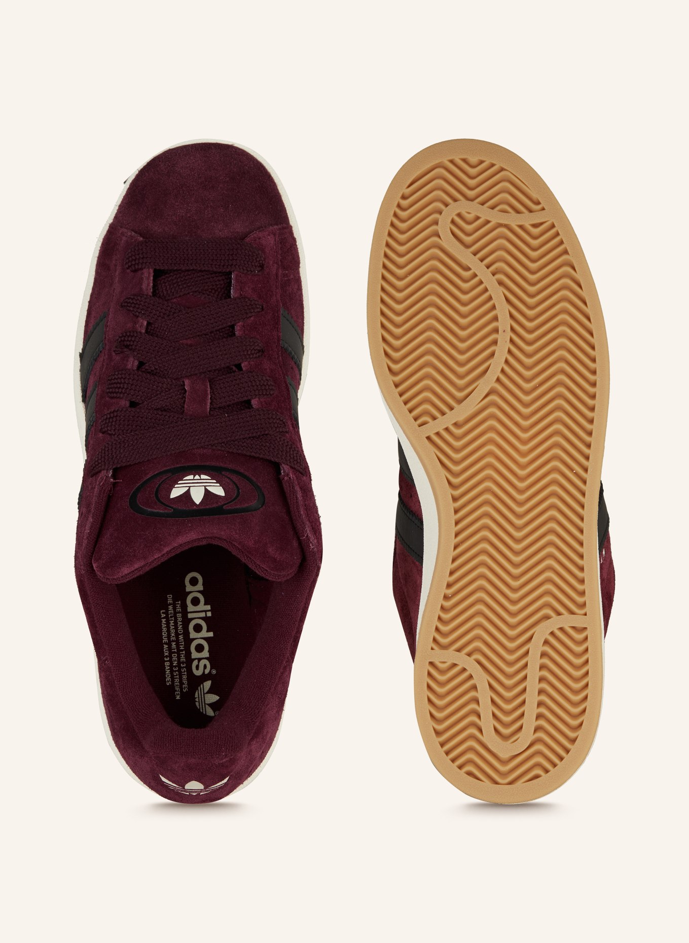 Dark red on sale adidas shoes