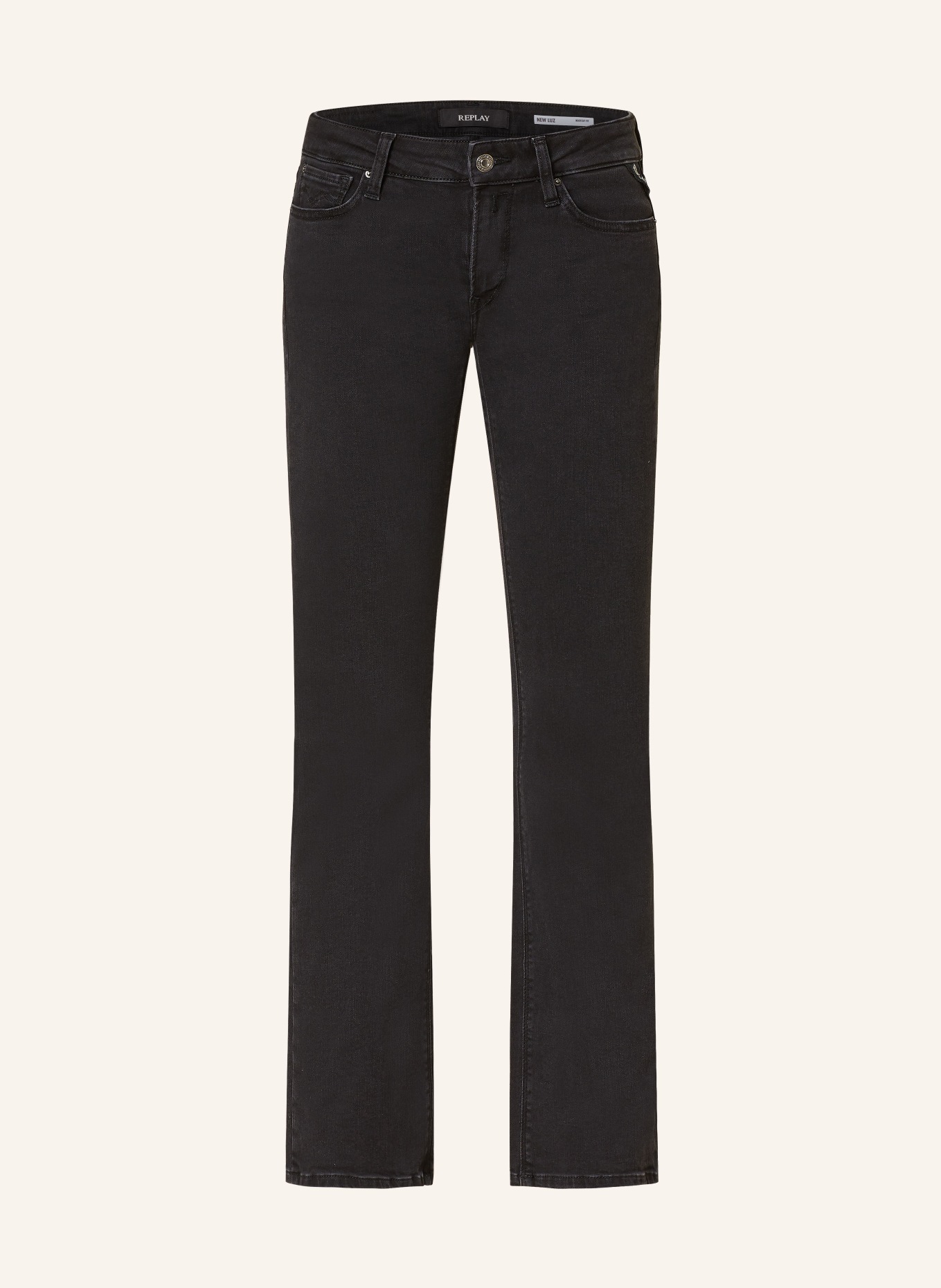 REPLAY Bootcut jeans NEW LUZ, Color: BLACK (Image 1)