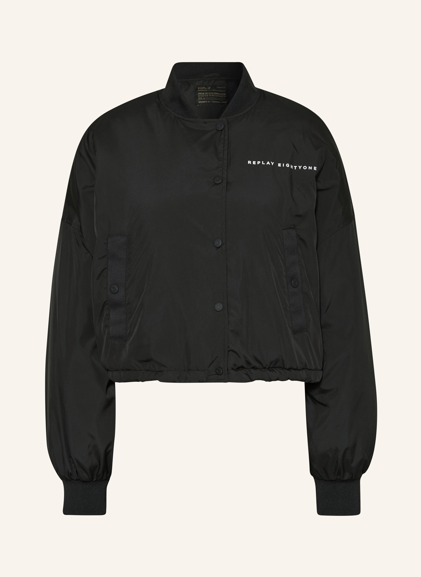 REPLAY Bomber jacket, Color: BLACK (Image 1)