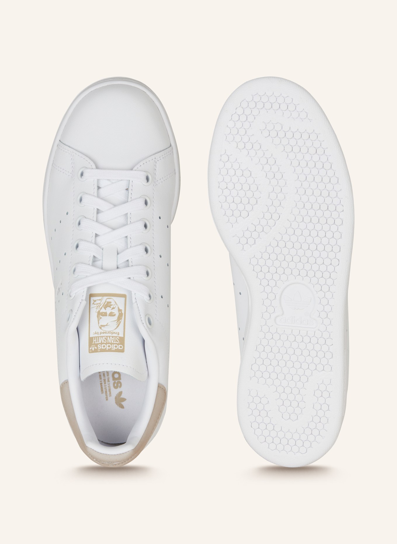 adidas Originals Sneakers STAN SMITH, Color: WHITE/ BEIGE (Image 5)