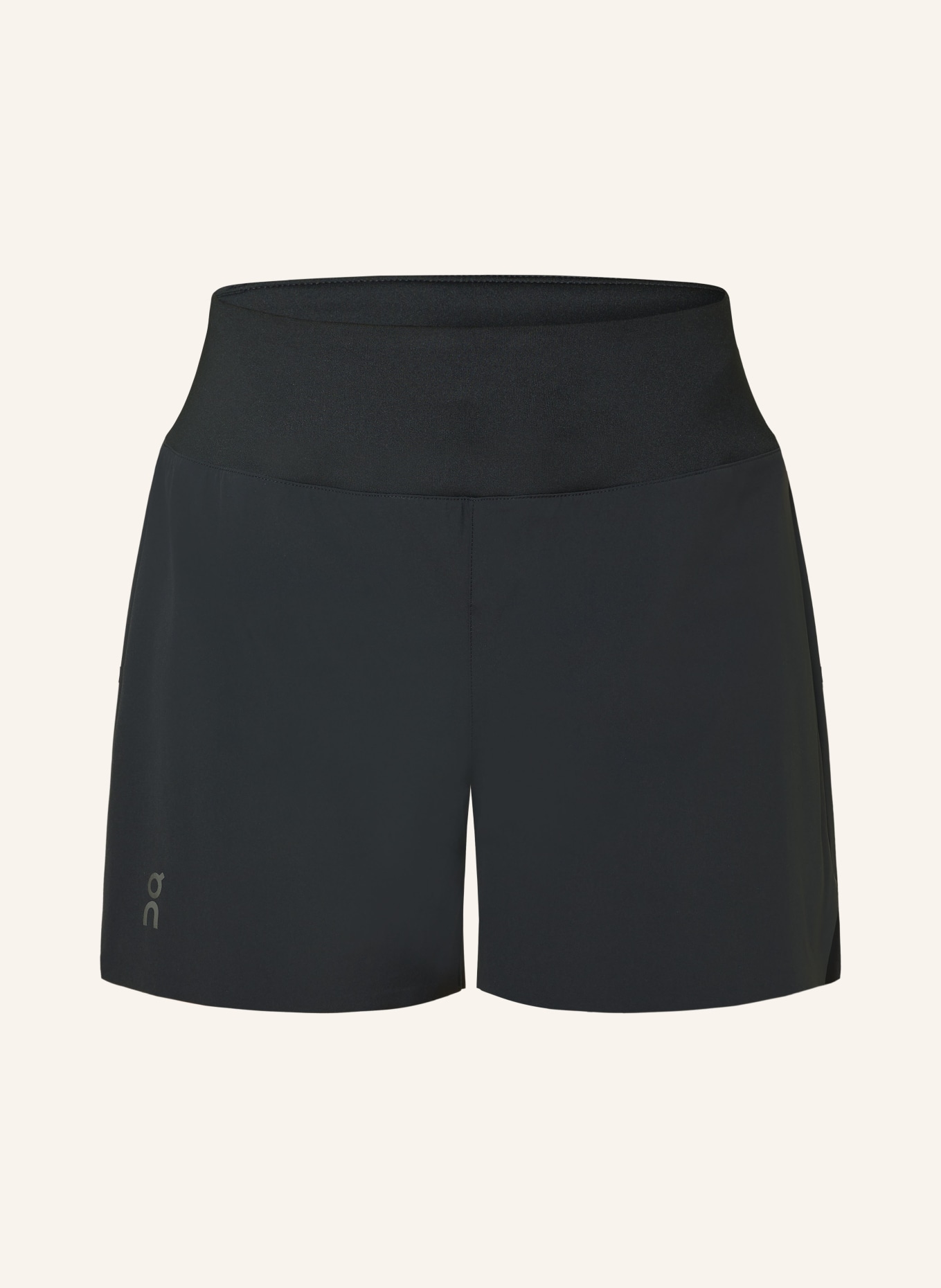 On 2-in-1 running shorts 5" RUNNING, Color: BLACK (Image 1)