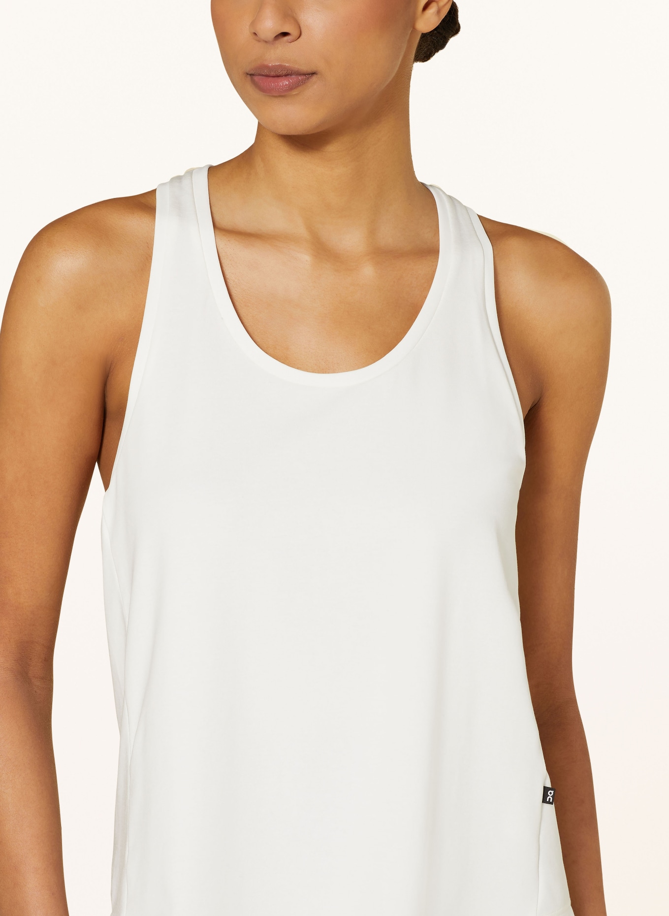 On Tank top FOCUS TANK, Color: WHITE (Image 4)