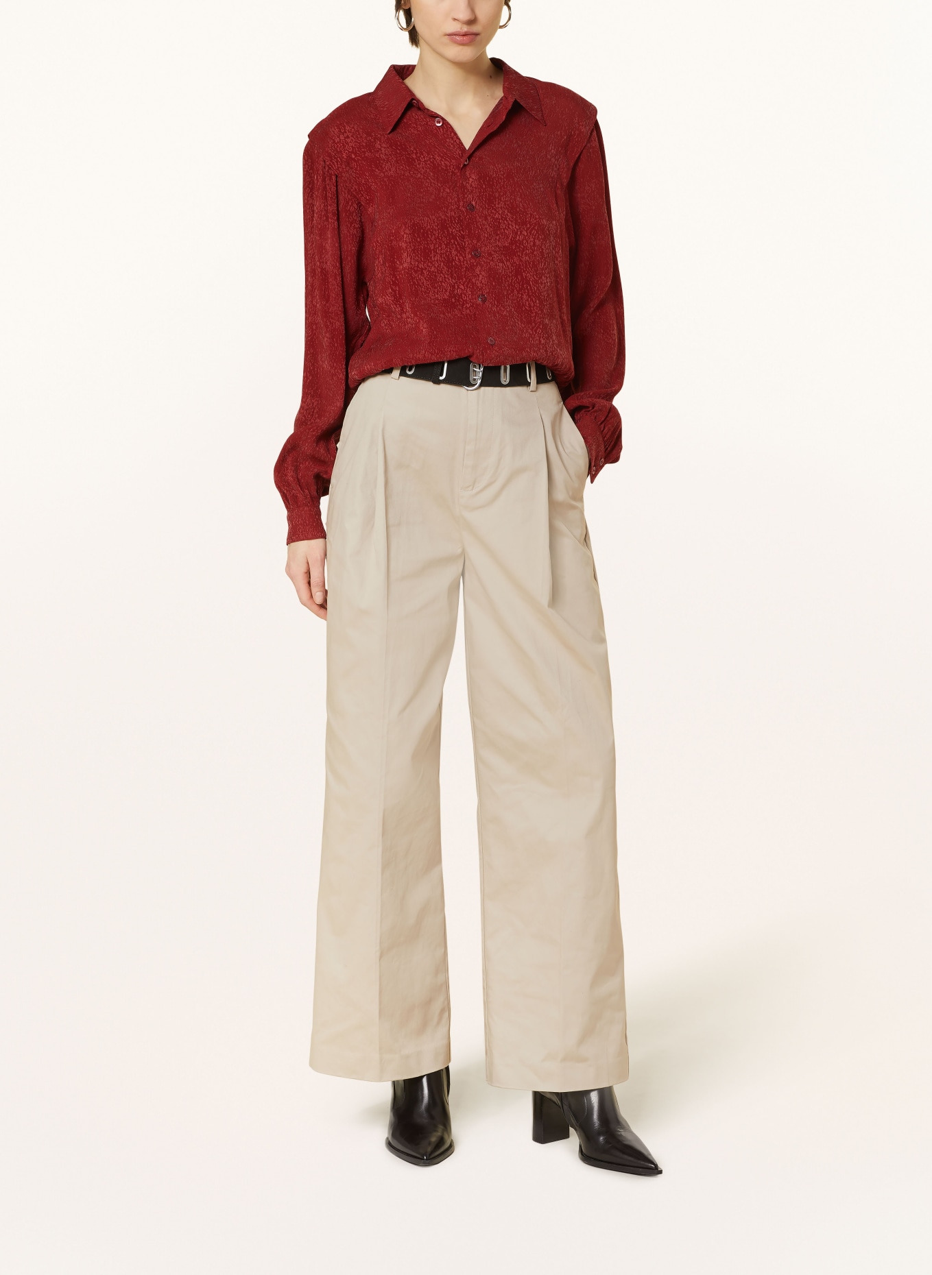 SCOTCH & SODA Wide leg trousers ROSE, Color: 6863 Soft Taupe (Image 2)