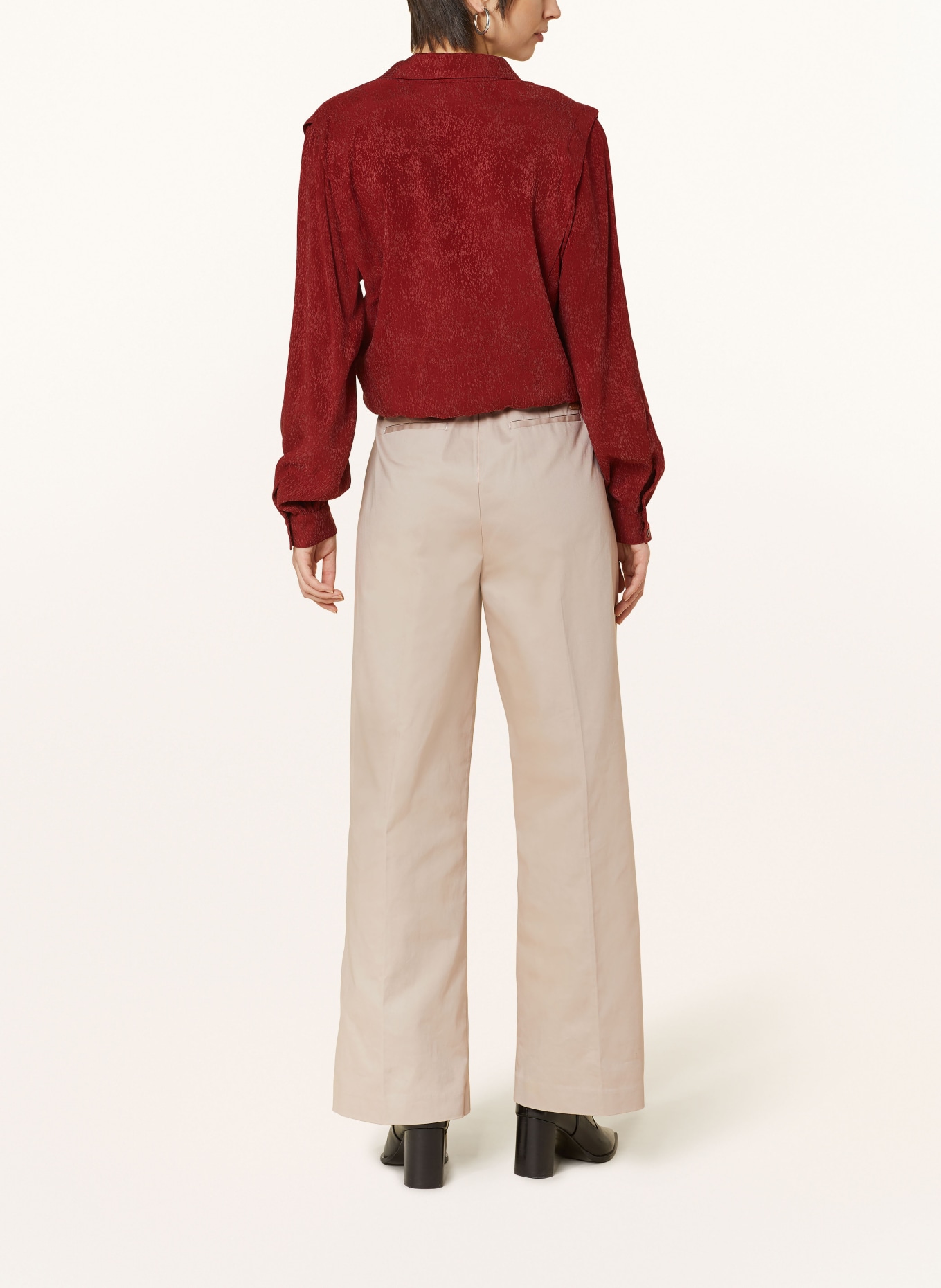 SCOTCH & SODA Wide leg trousers ROSE, Color: 6863 Soft Taupe (Image 3)