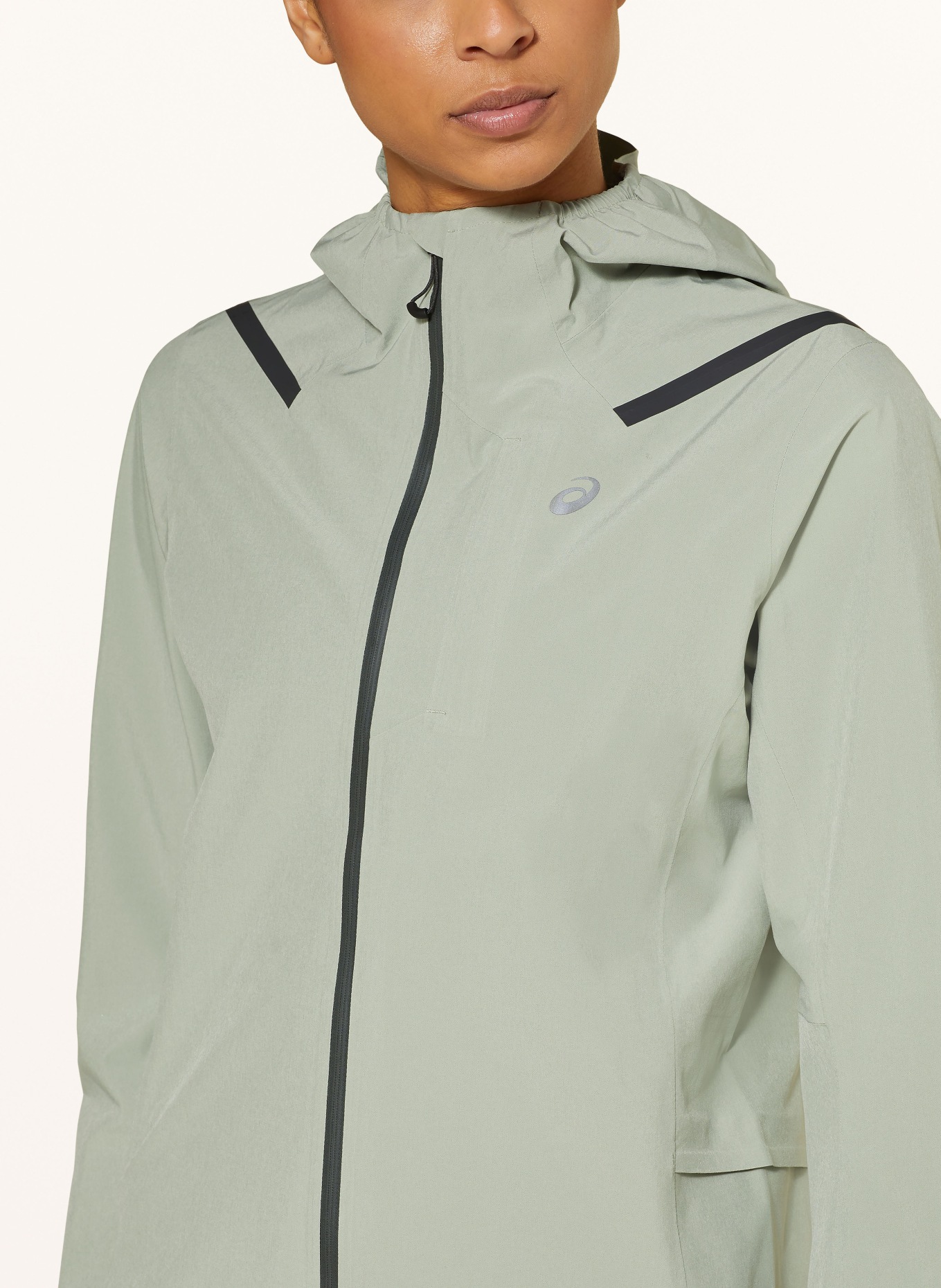 ASICS Running jacket ACCELERATE WATERPROOF 2.0, Color: LIGHT GREEN (Image 5)
