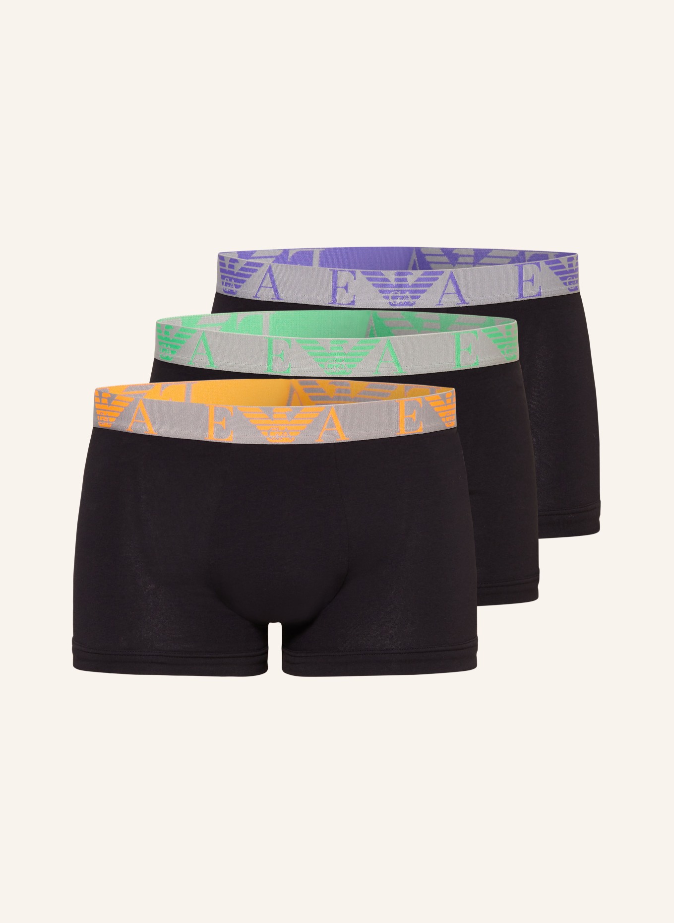 EMPORIO ARMANI 3-pack boxer shorts, Color: BLACK (Image 1)