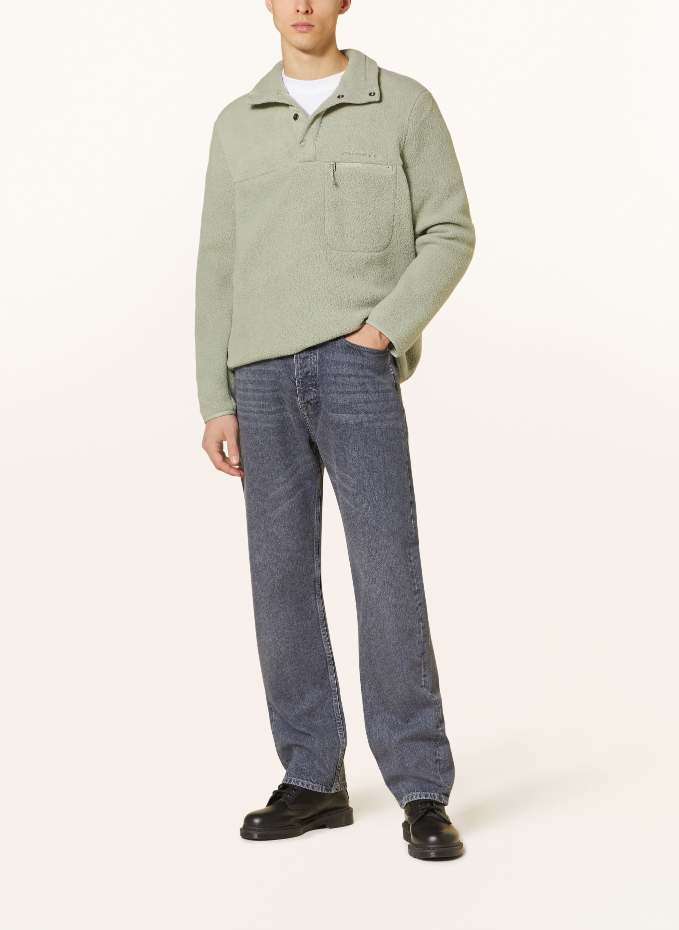 Peak Performance Fleece half-zip sweater SNAP, Color: LIGHT GREEN (Image 2)