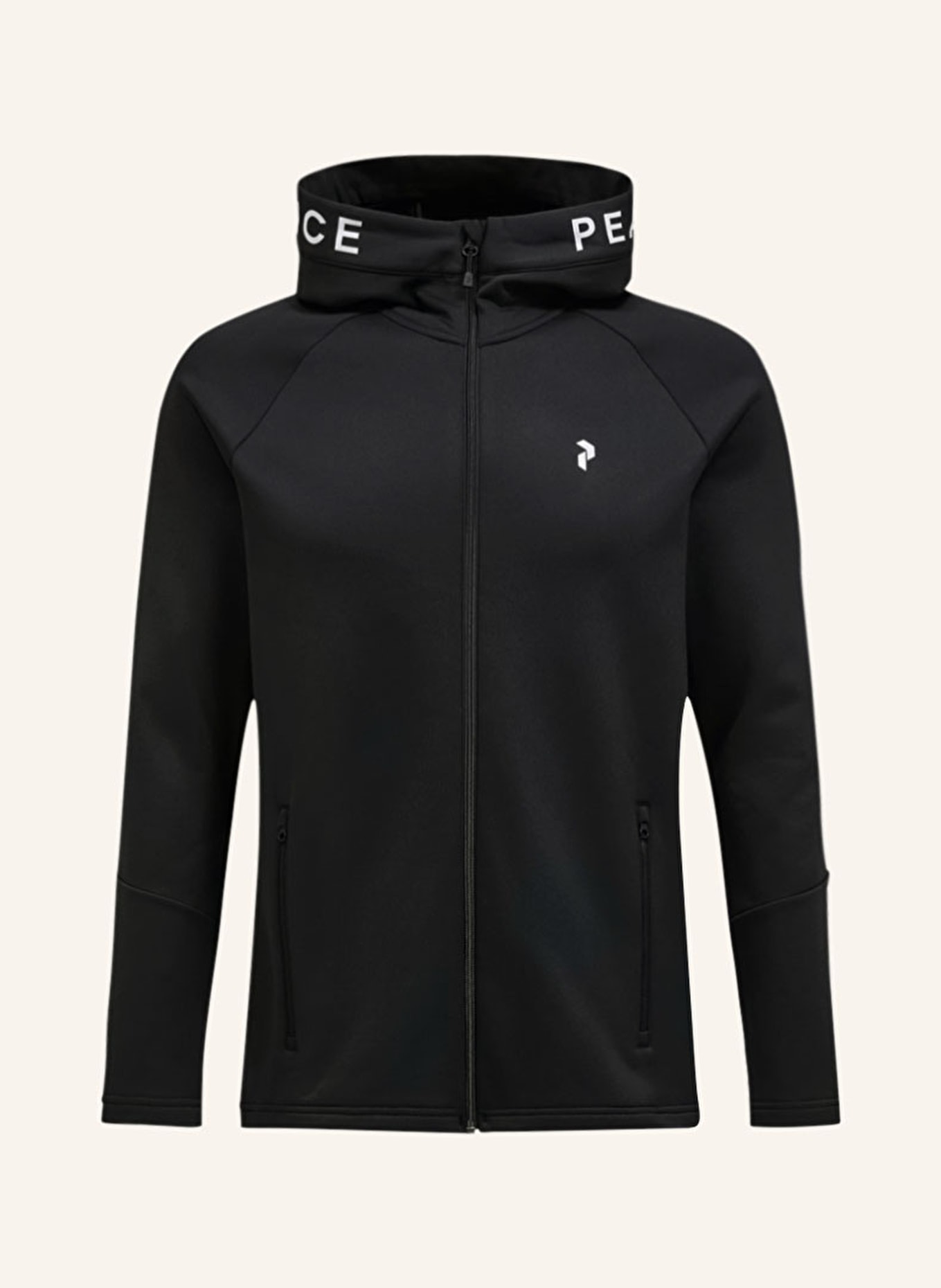 Peak Performance Midlayer jacket RIDER, Color: BLACK/ WHITE (Image 1)