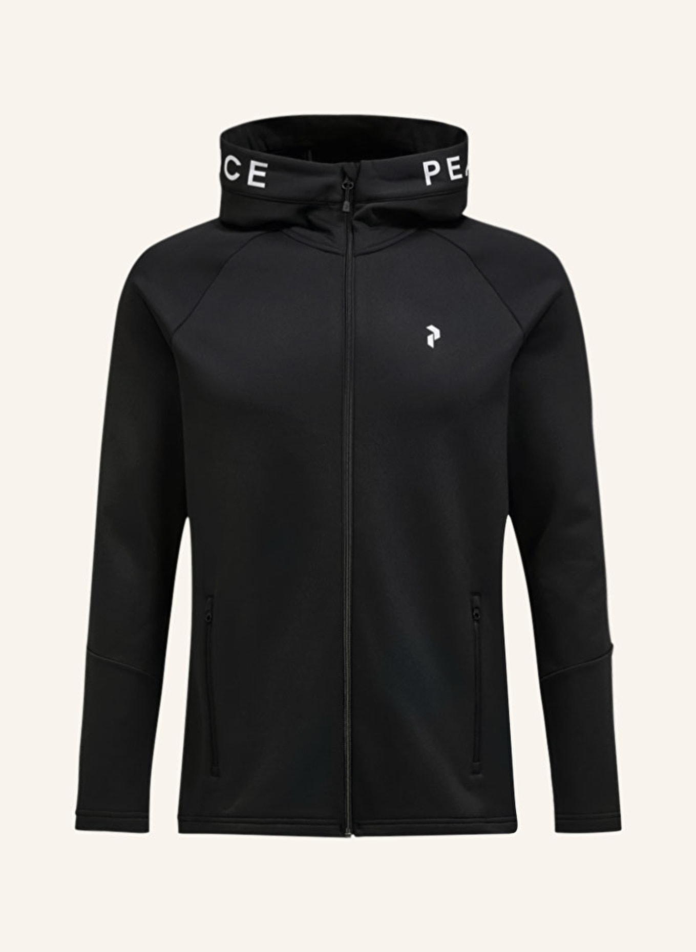 Peak Performance Midlayer-Jacke RIDER: SCHWARZ/ WEISS