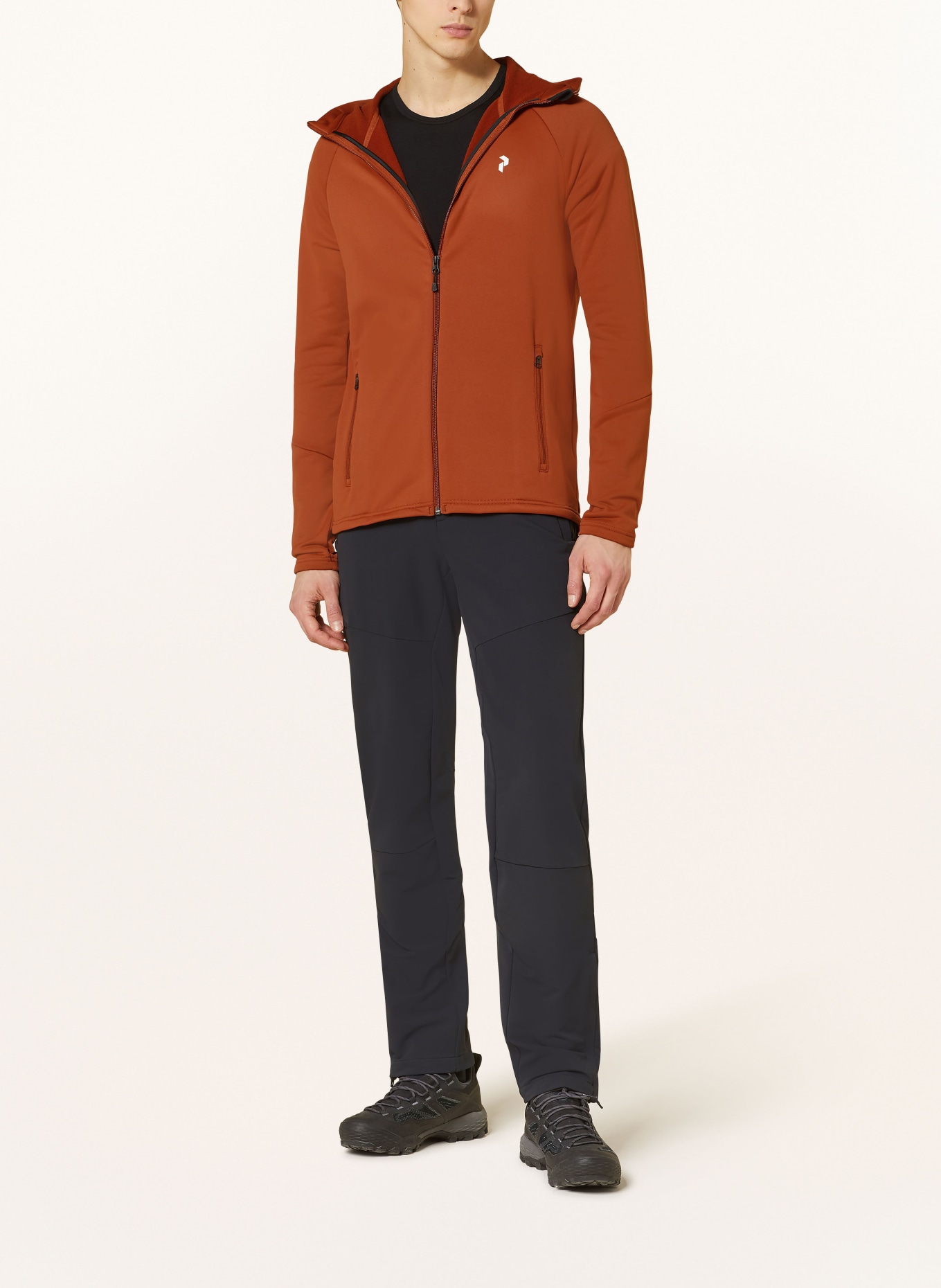 Peak Performance Midlayer jacket RIDER, Color: DARK ORANGE (Image 2)