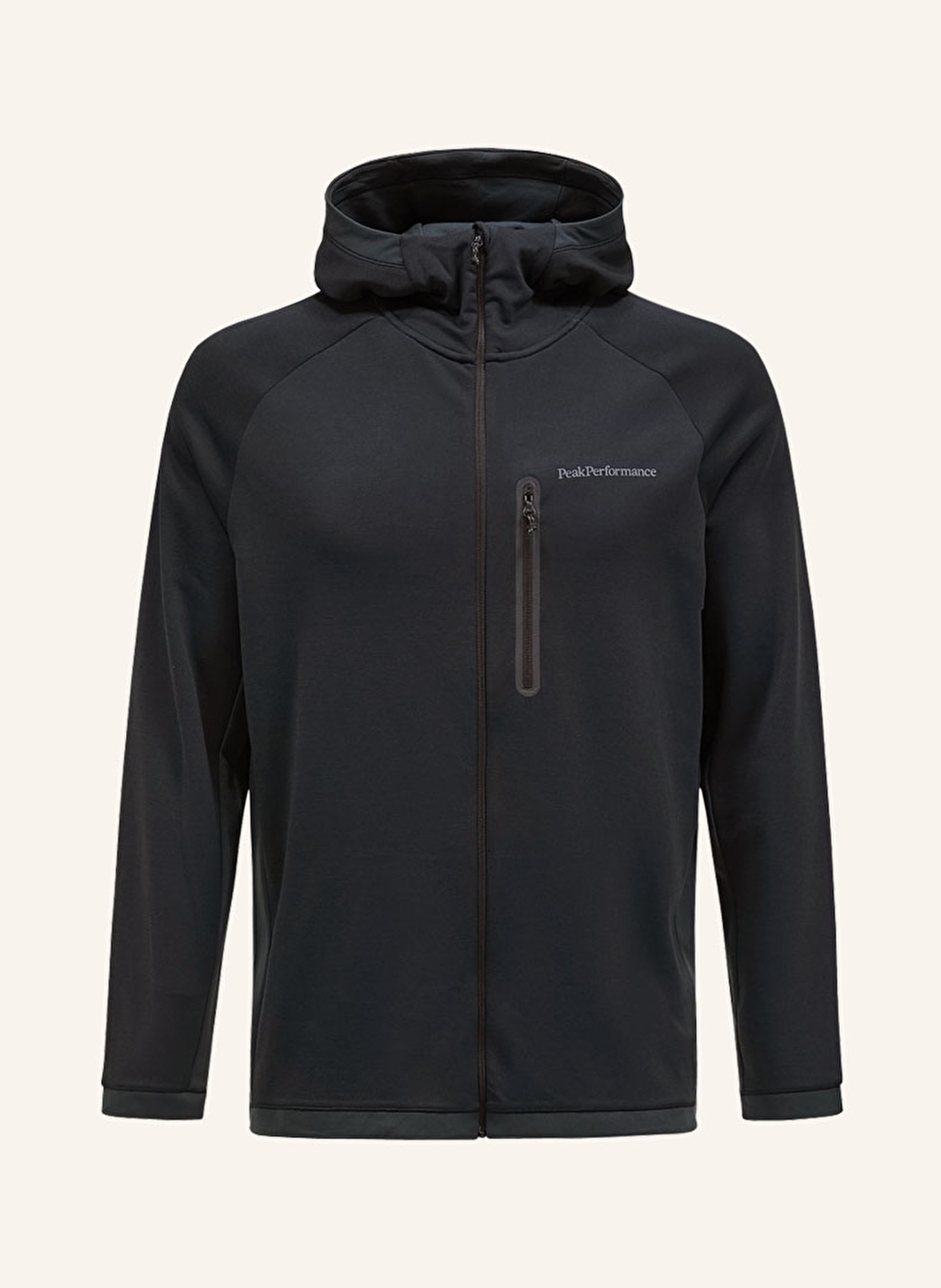 Peak Performance Mid-layer jacket LIGHT, Color: BLACK (Image 1)