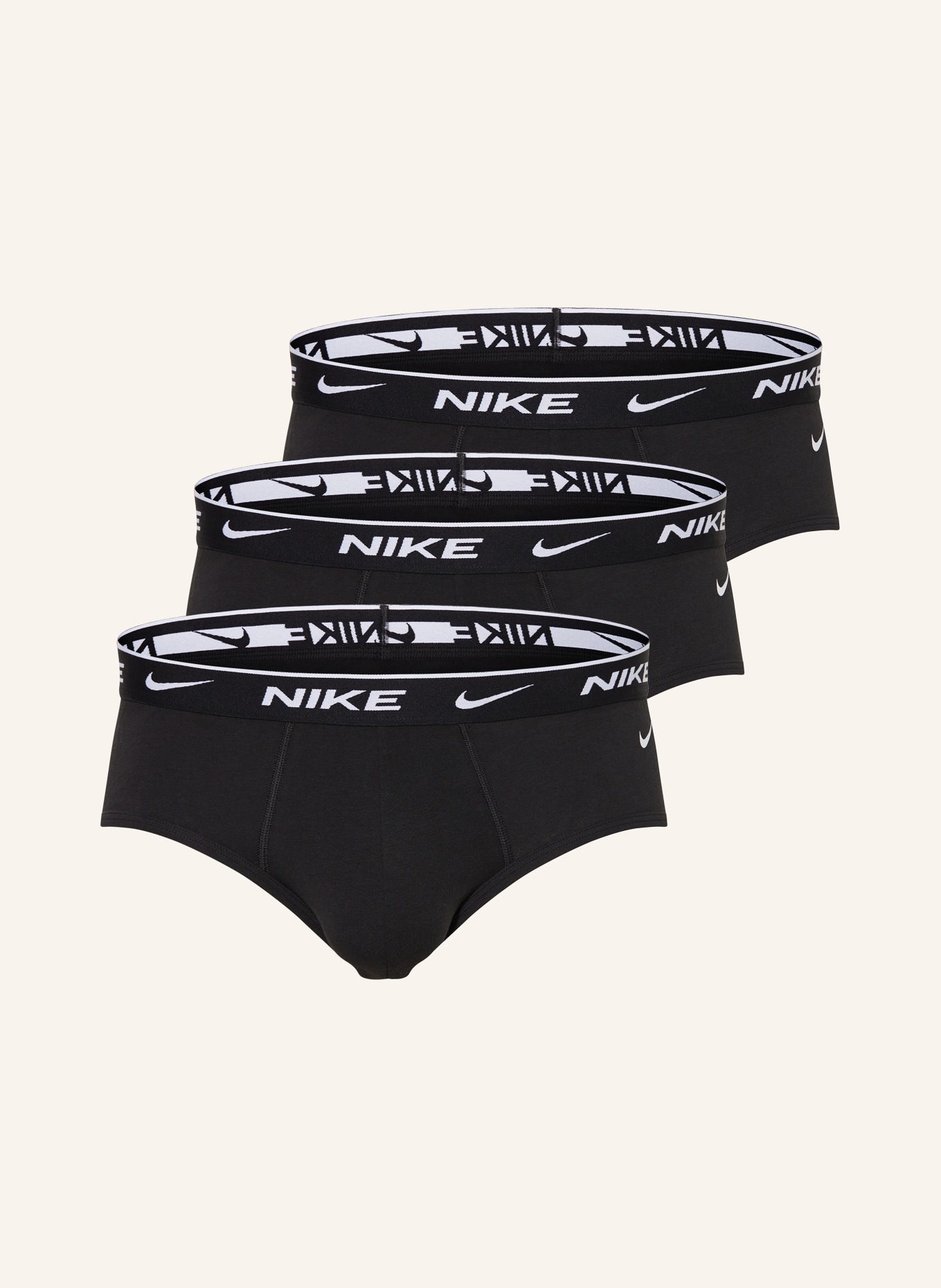 Nike 3-pack briefs EVERDAY COTTON STRETCH, Color: BLACK (Image 1)