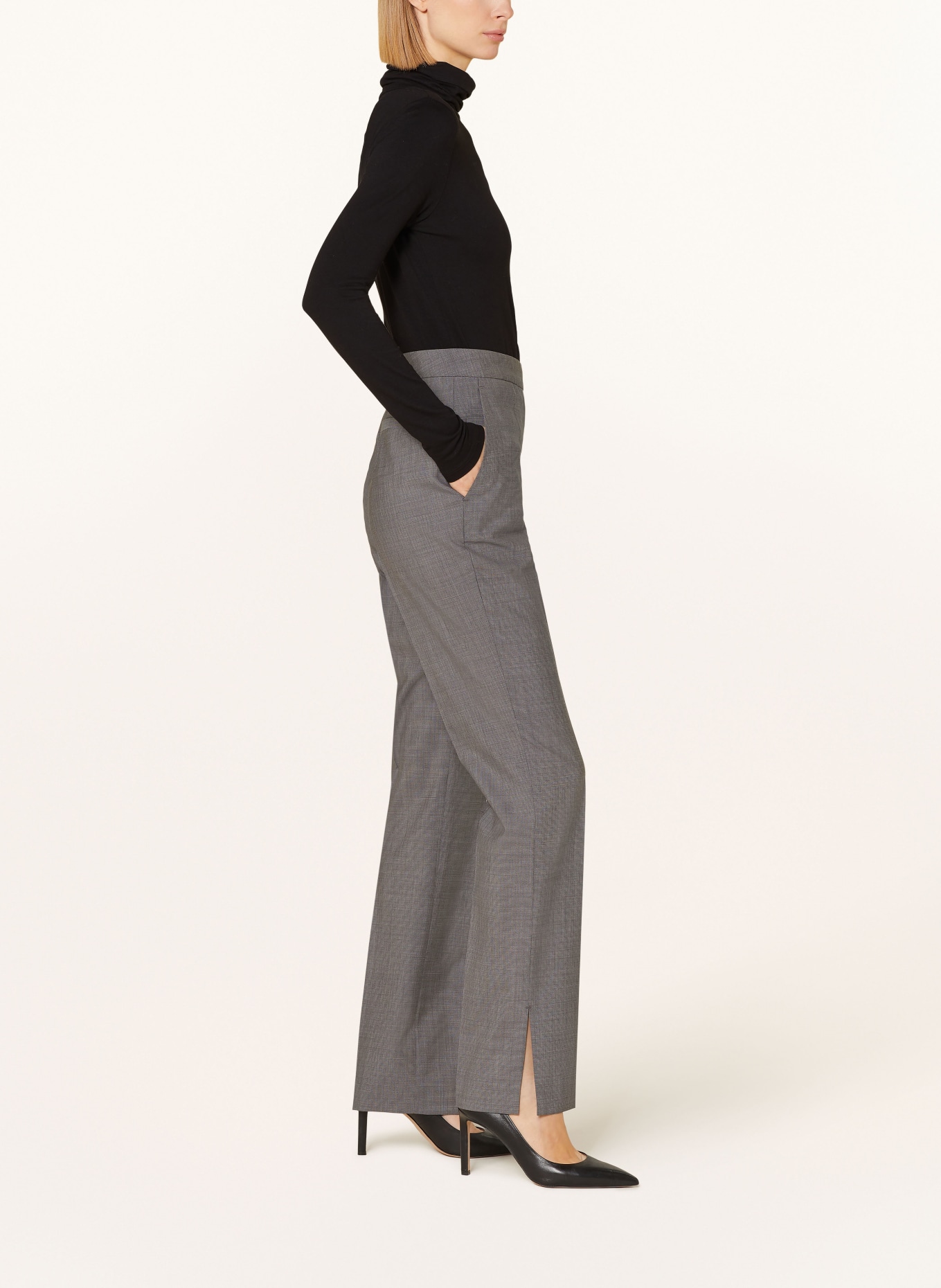 BOSS Trousers TEANA, Color: GRAY (Image 4)