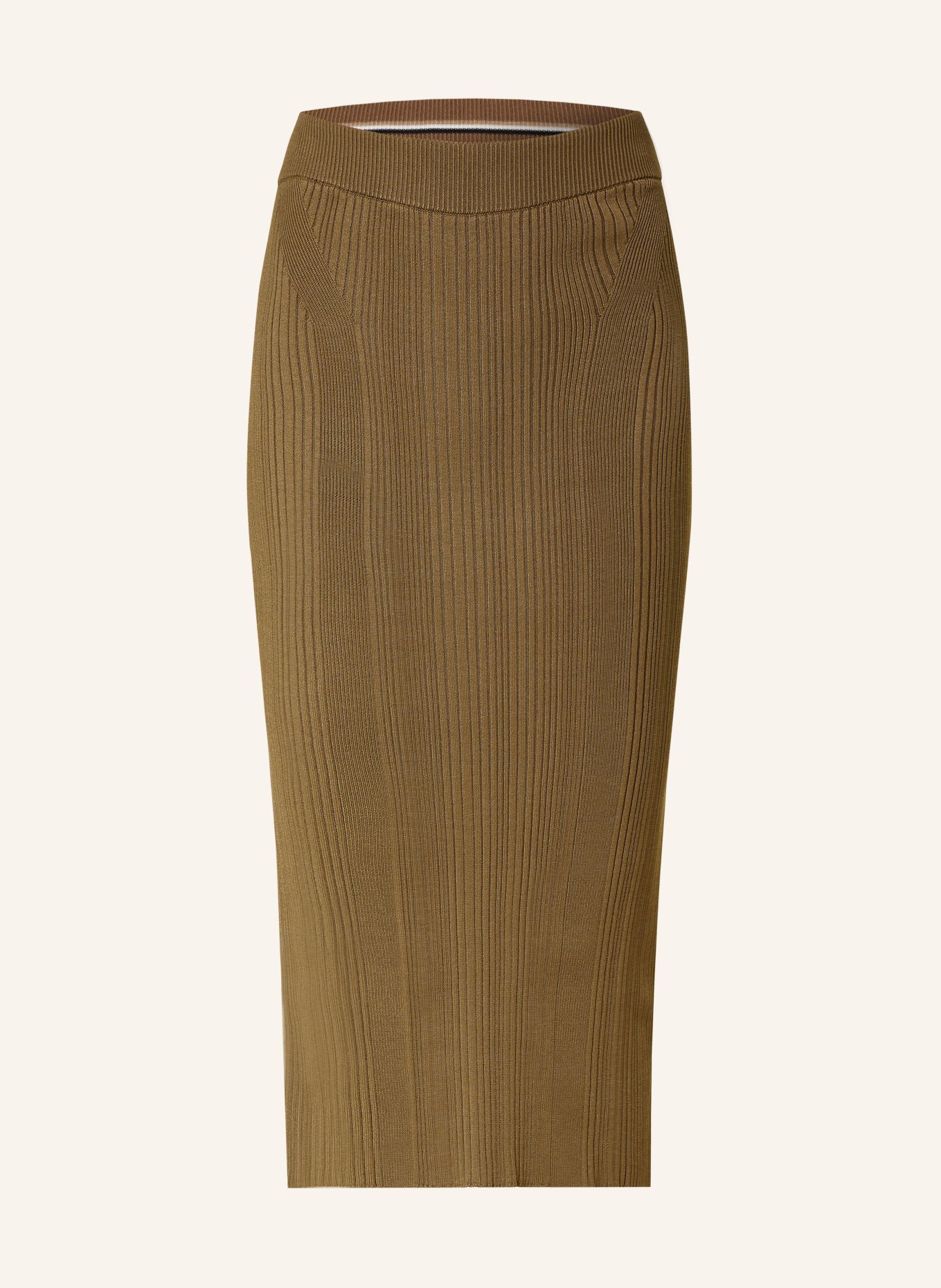 BOSS Knit skirt FREEDAH, Color: BROWN (Image 1)
