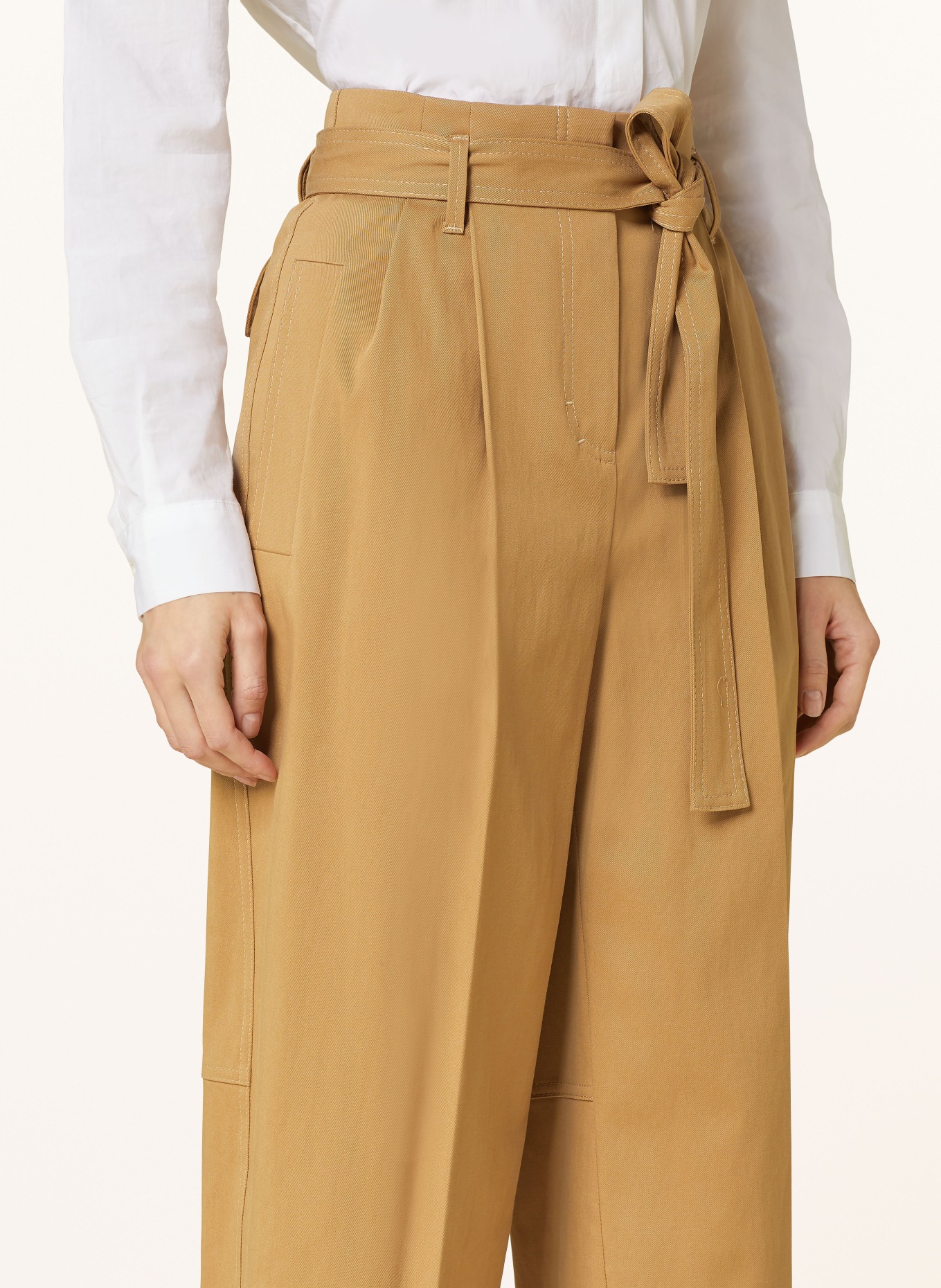 BOSS 7/8 trousers TENOY, Color: BEIGE (Image 5)