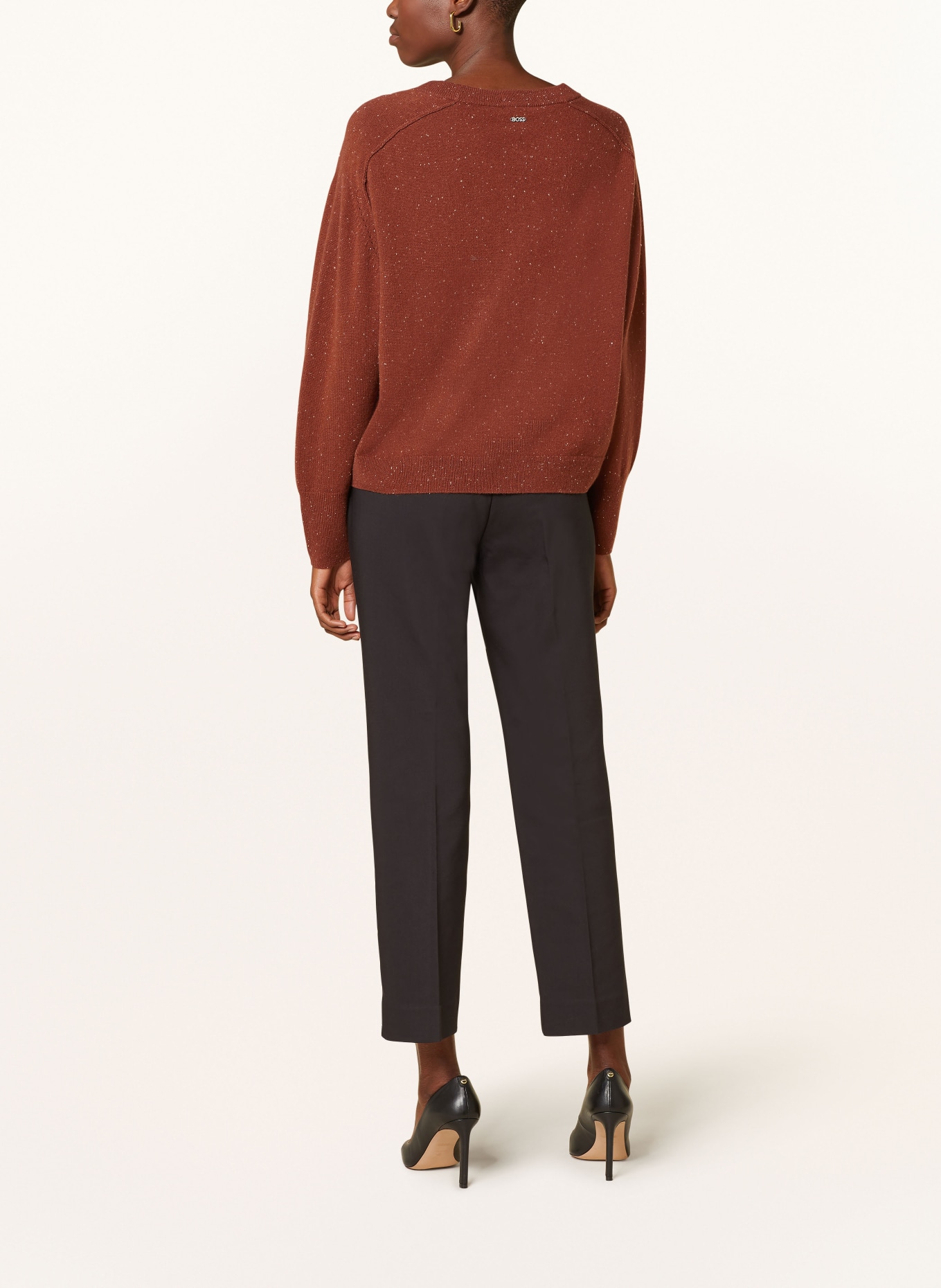 BOSS Cashmere sweater FARANZA, Color: BROWN (Image 3)