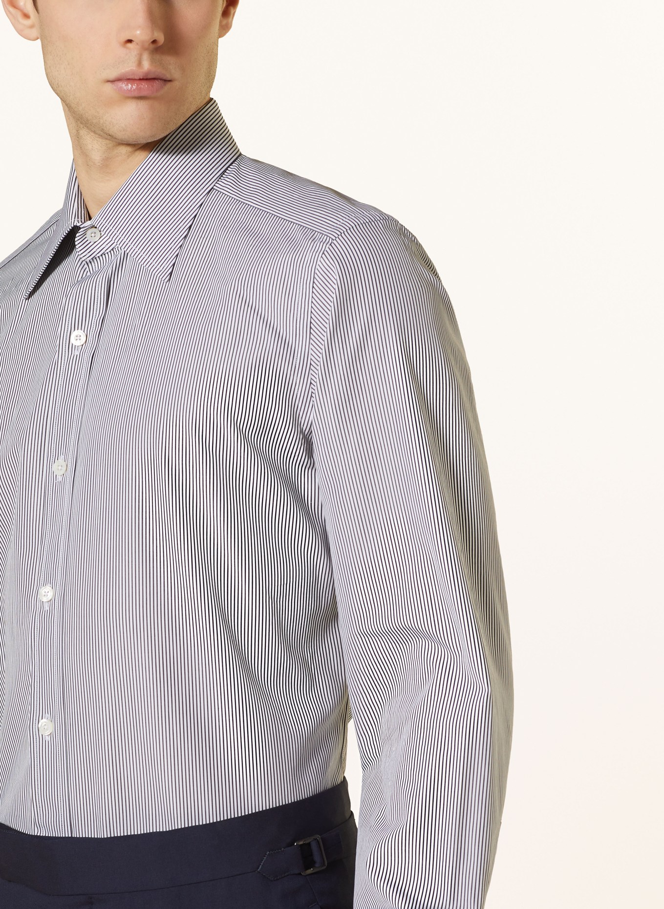TOM FORD Shirt slim fit, Color: WHITE/ BLACK (Image 5)