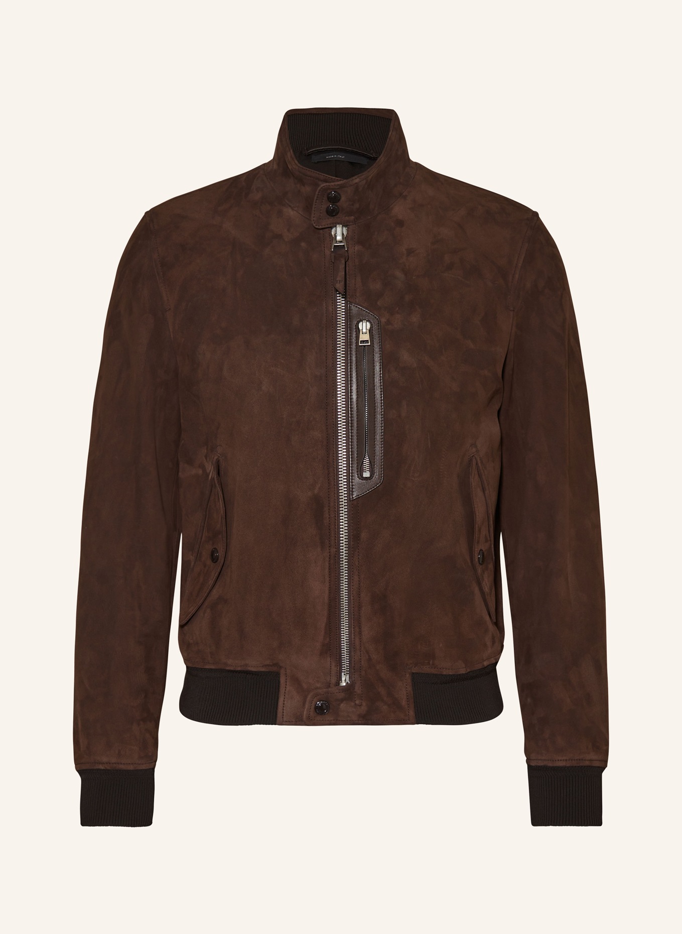 TOM FORD Leather jacket, Color: BROWN (Image 1)