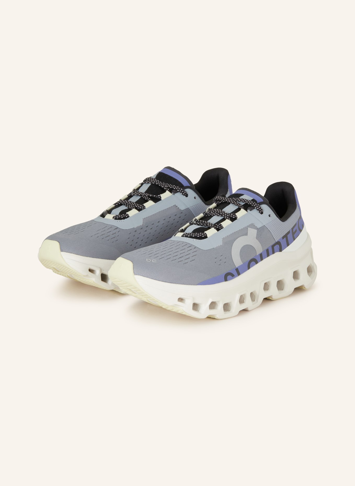 On Sneakers CLOUDMONSTER, Color: BLUE GRAY/ PURPLE (Image 1)