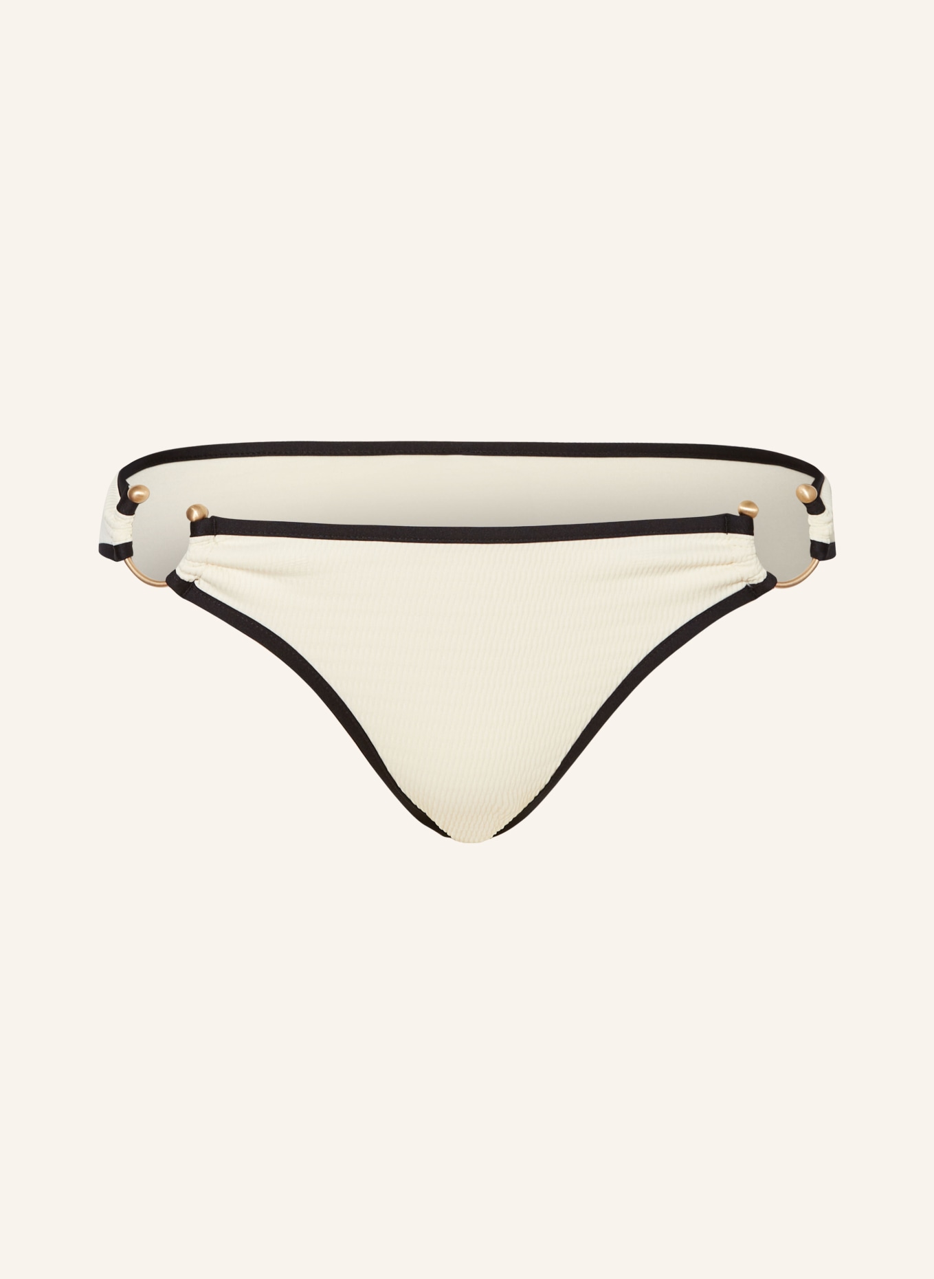 SEAFOLLY Basic-Bikini-Hose BEACH BOUND, Farbe: ECRU/ SCHWARZ (Bild 1)